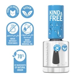 Rimmel London Kind & Free Clean Nail Polish, 150 Top Coat, 8 ml