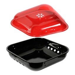 Campmate 18 inches BBQ Charcoal Grill Stand, Red/ Black, BBQG-28018C