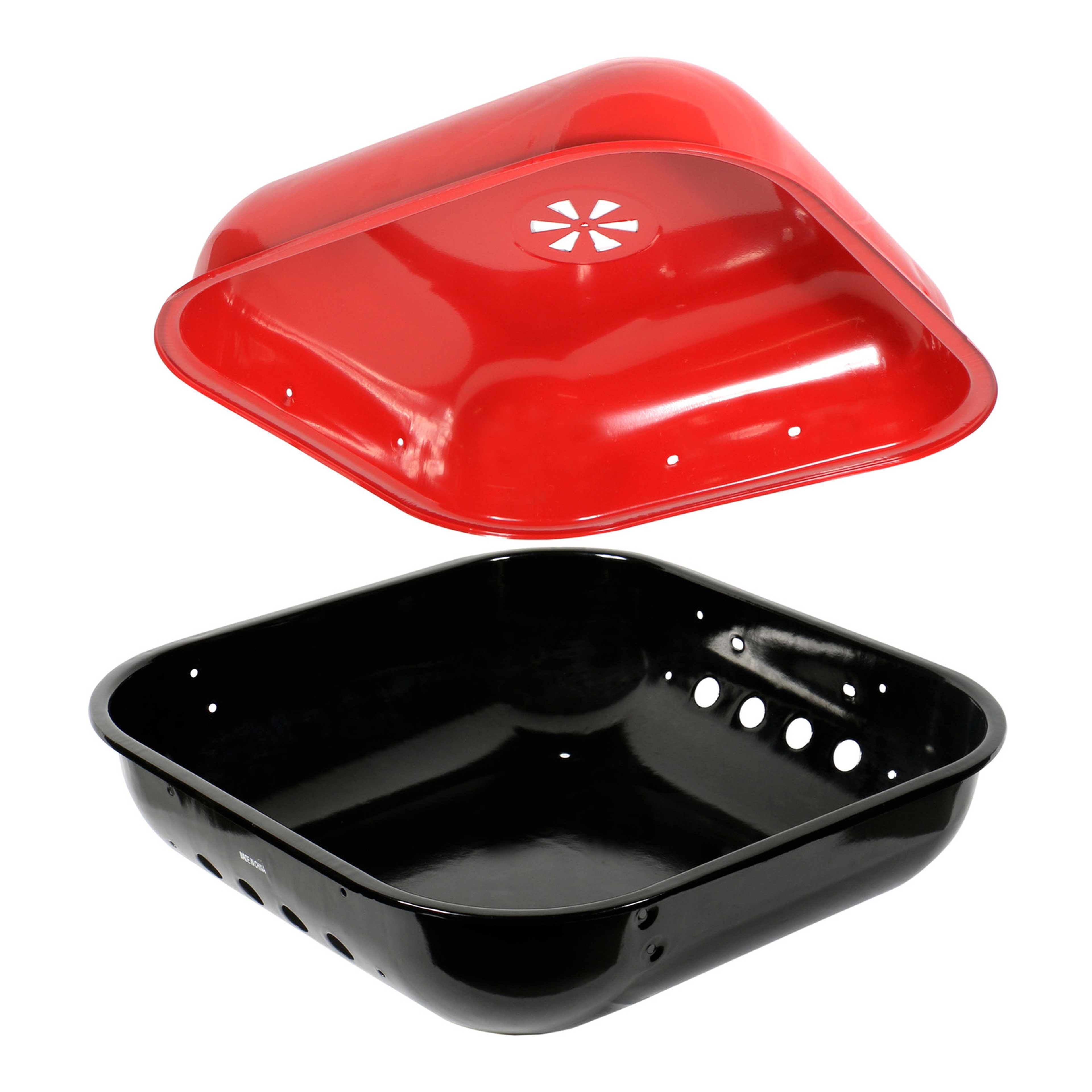 Campmate 18 inches BBQ Charcoal Grill Stand, Red/ Black, BBQG-28018C