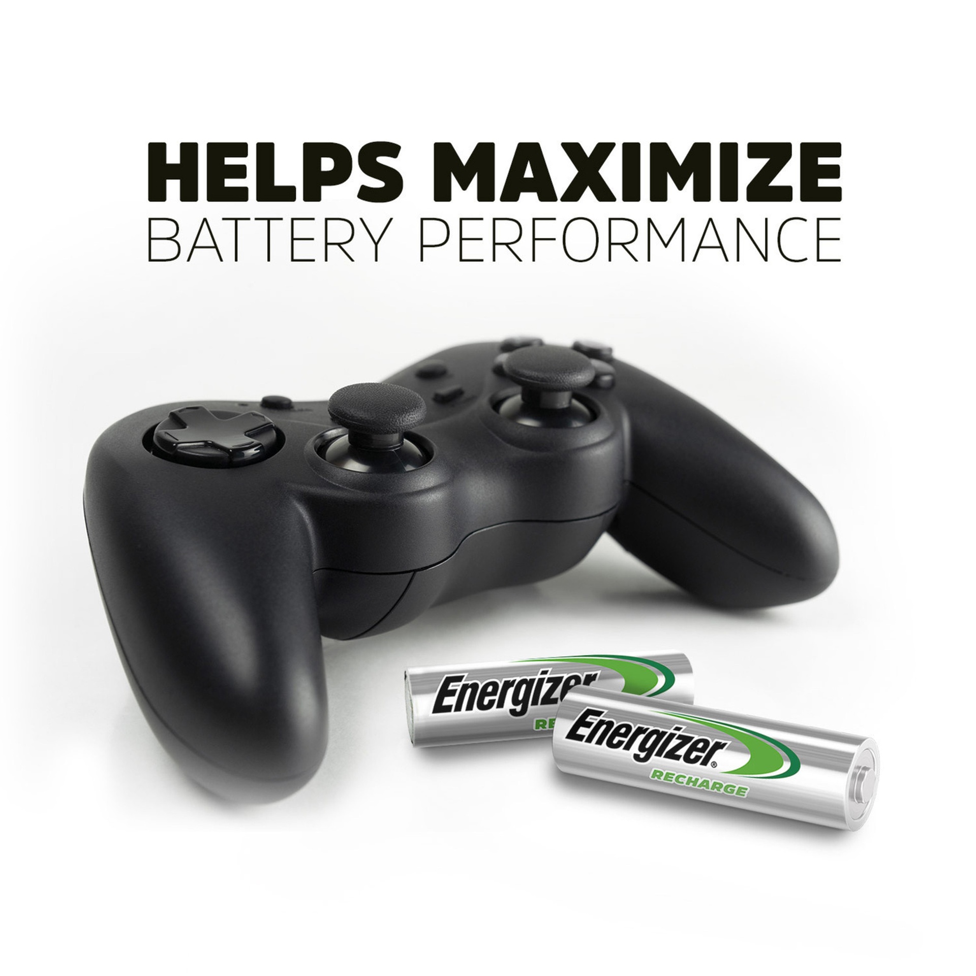 Energizer Recharge Maxi Charger UK & 2 AA Batteries, Combo Pack