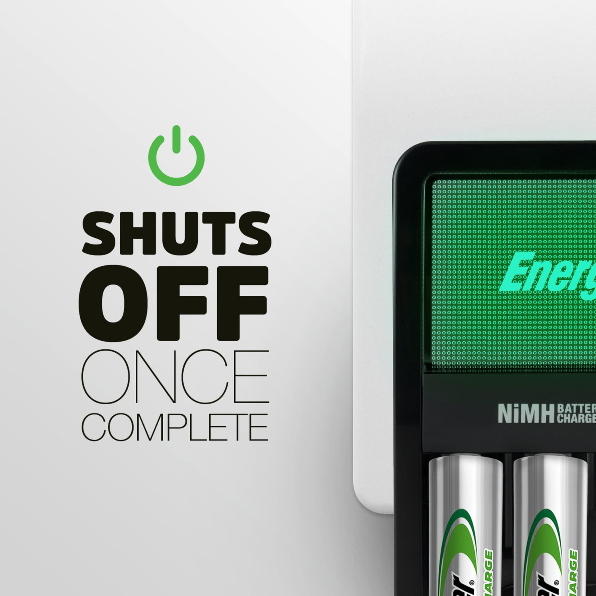Energizer Recharge Maxi Charger UK & 2 AA Batteries, Combo Pack