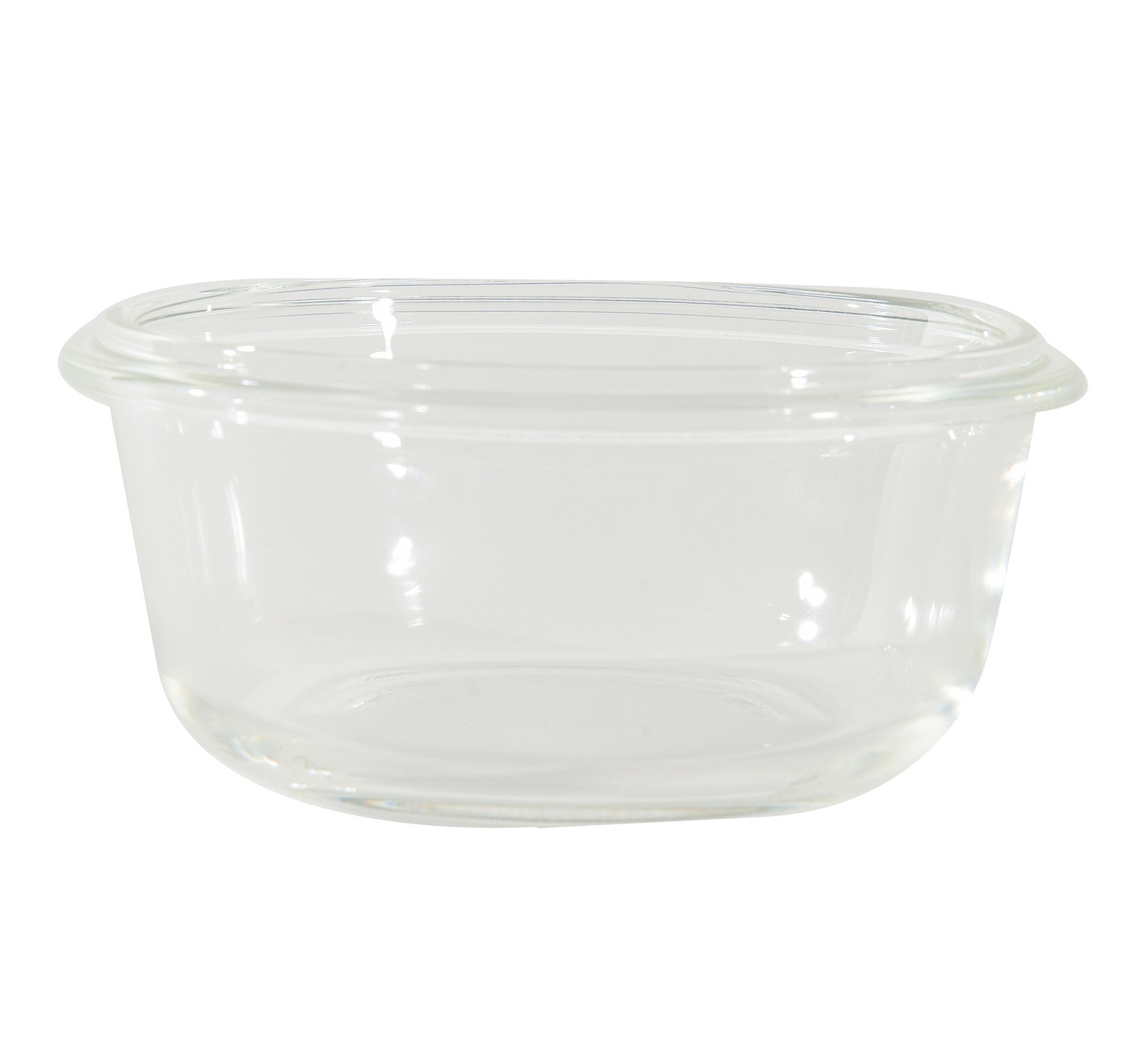 Lock & Lock Round Glass Container with Lid, 400 ml, Clear, LLG822 hover image