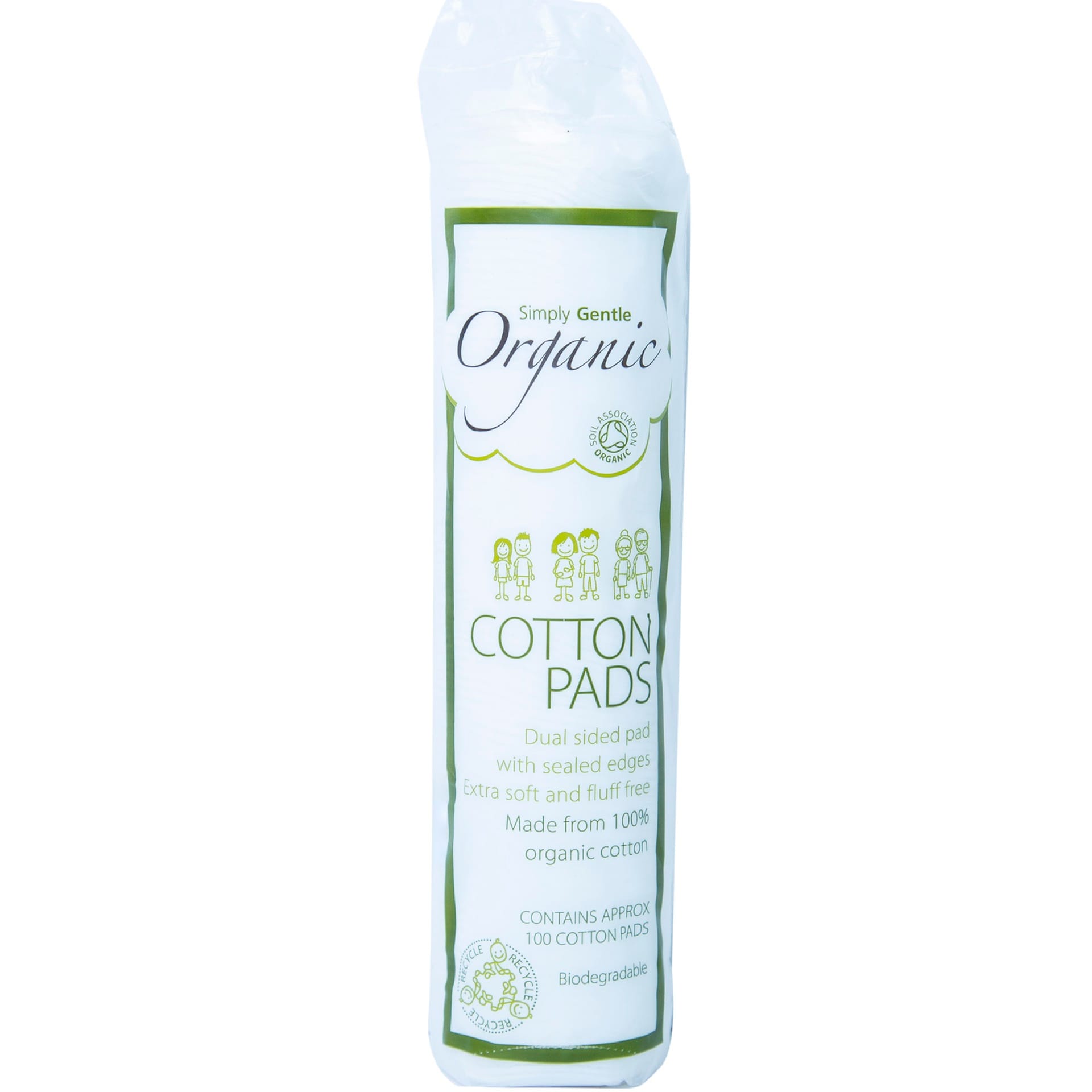 Simply Gentle Organic Cotton Pads 100pcs