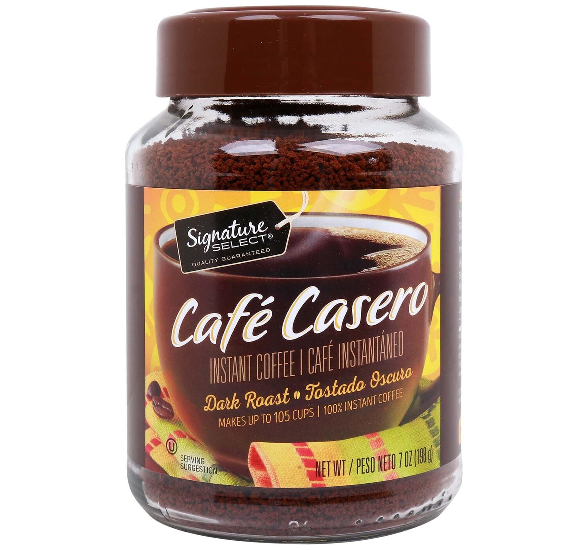 Signature Select Cafe Casero Instant Coffee Dark Roast 198 g