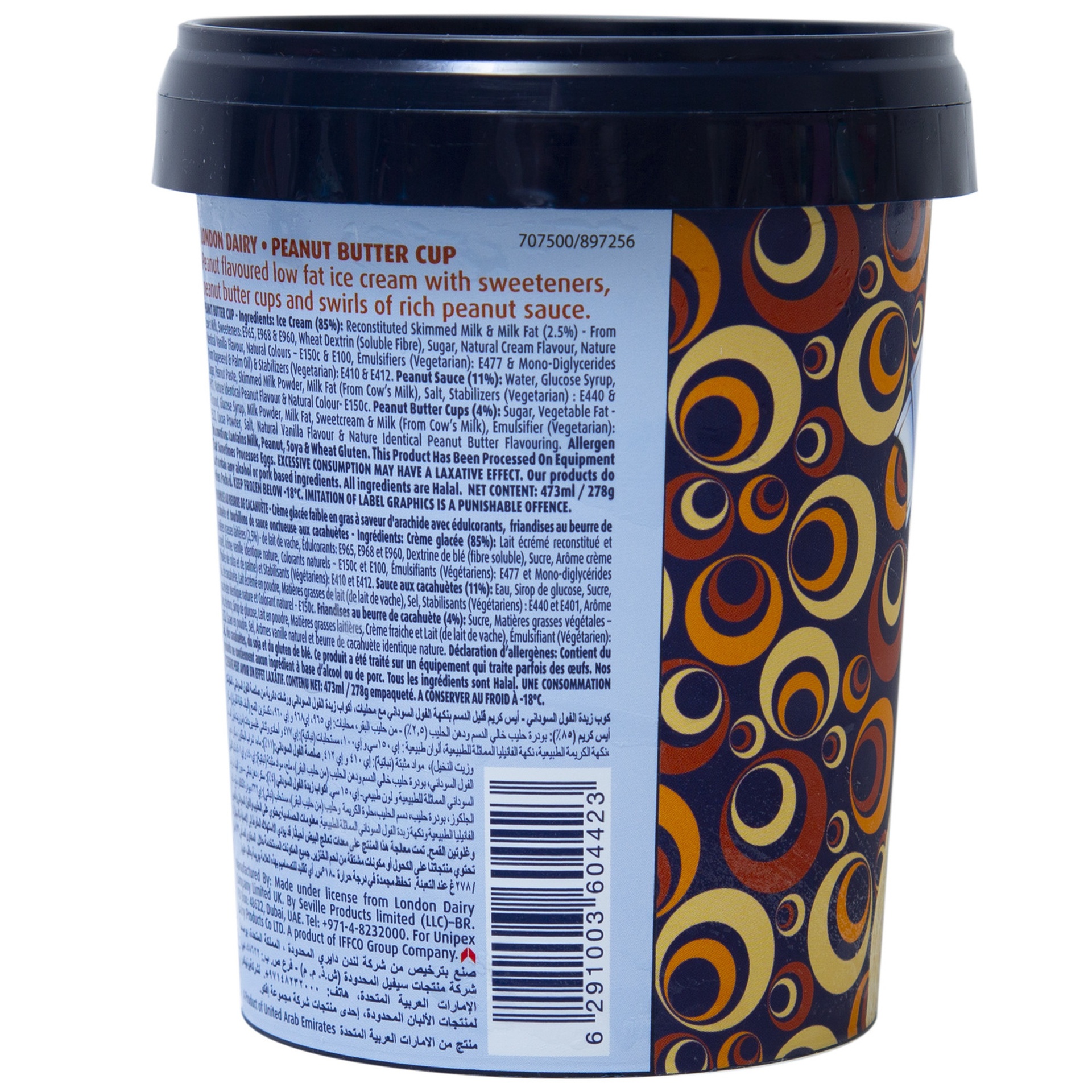London Dairy Peanut Butter Cup Ice Cream 473 ml