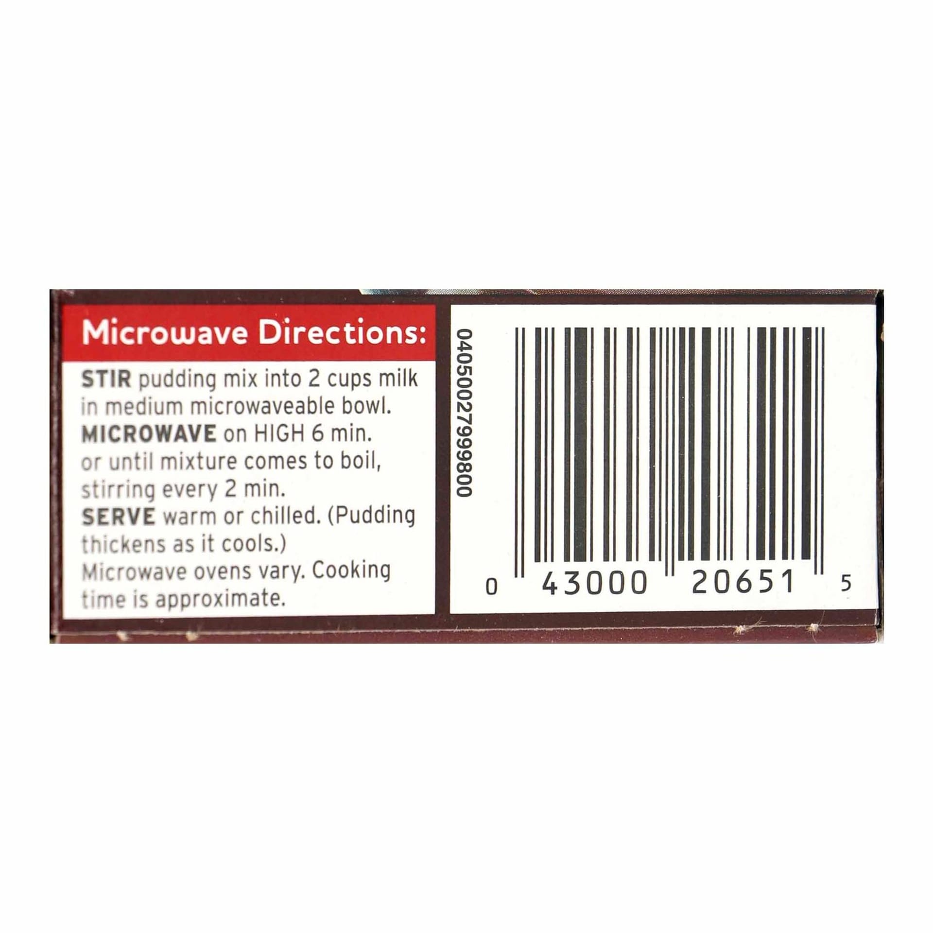 Jell-O Chocolate Flavor Cook and Serve 96 g