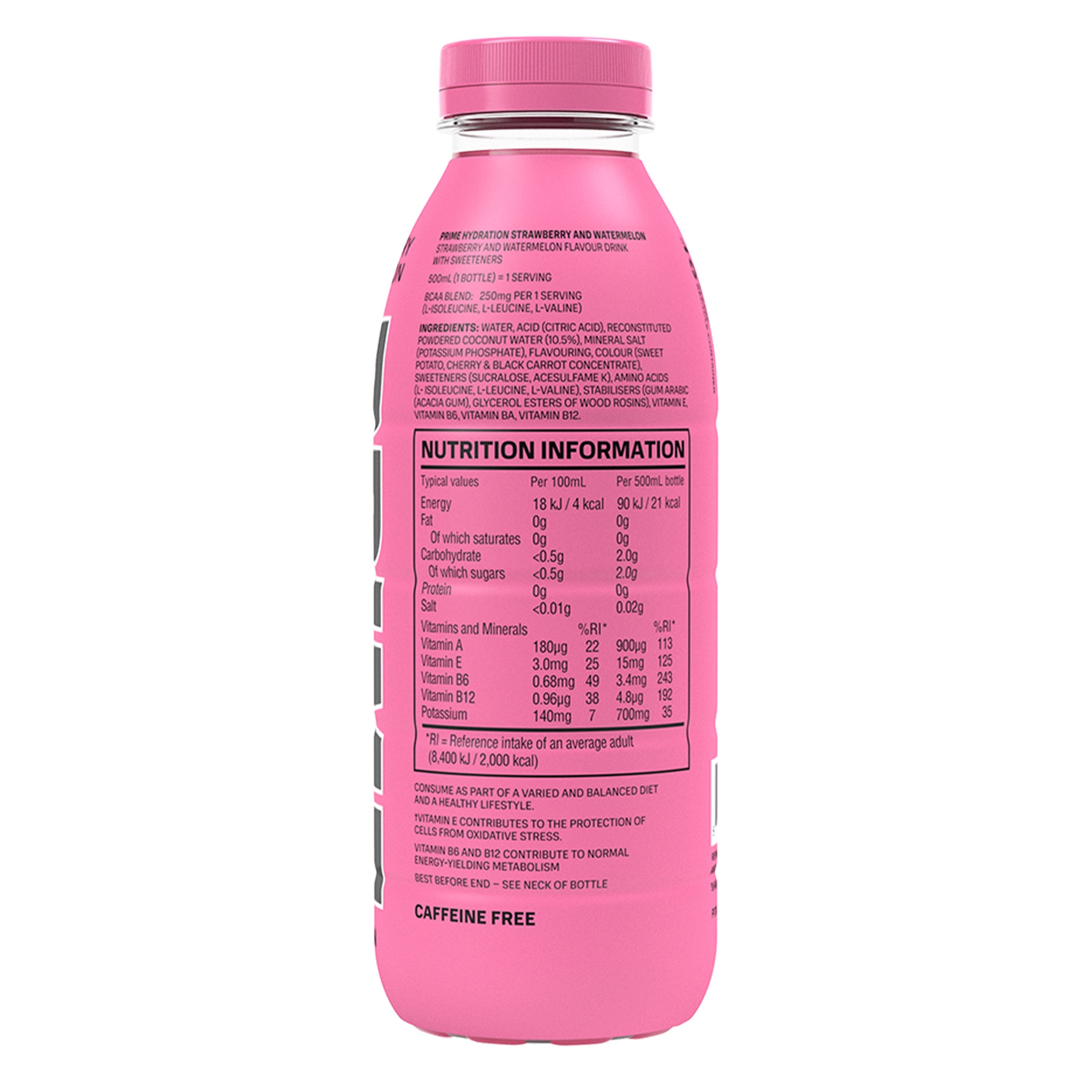 Prime Strawberry & Watermelon Hydration Drink 500 ml