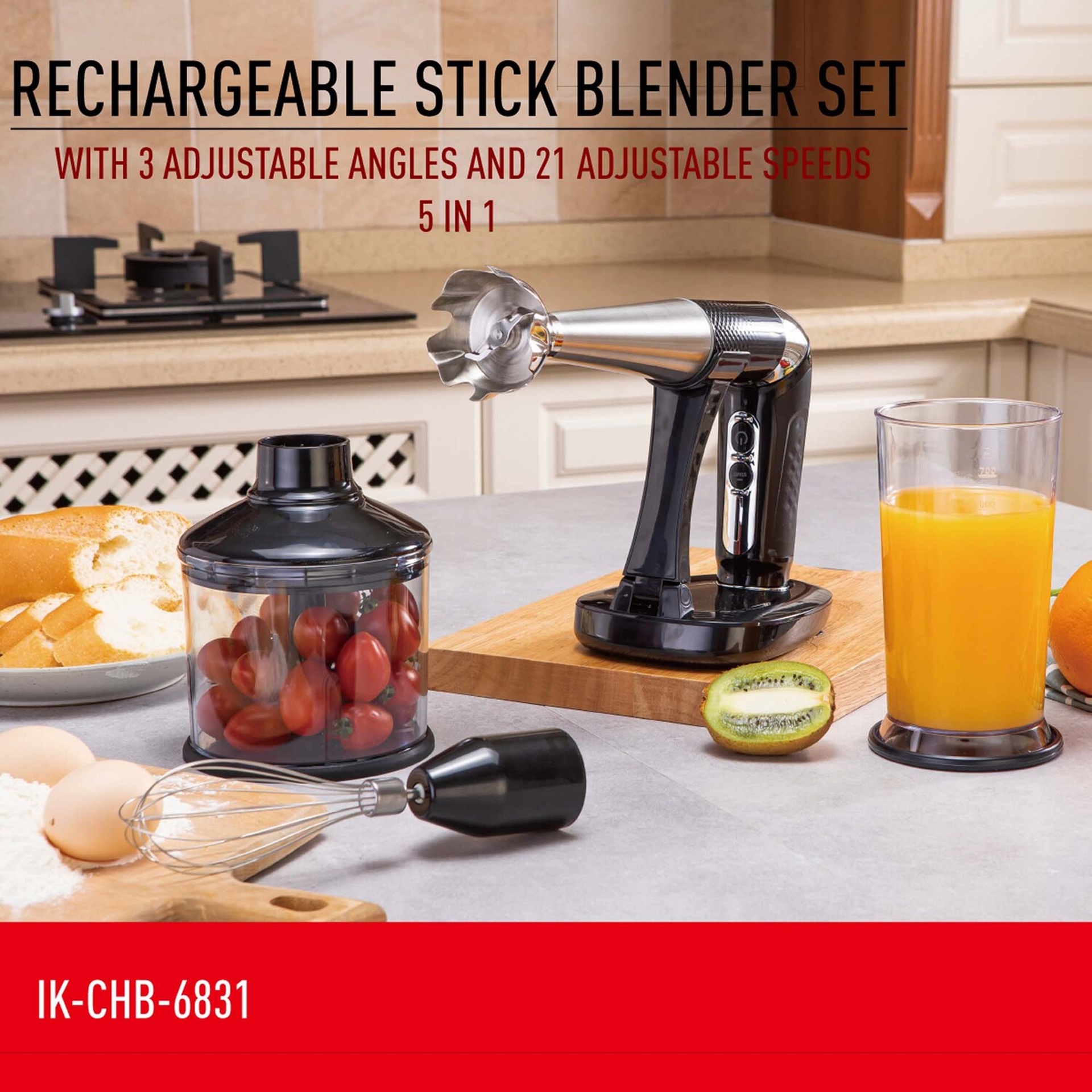 Ikon Cordless Hand Blender, IKCHB6831