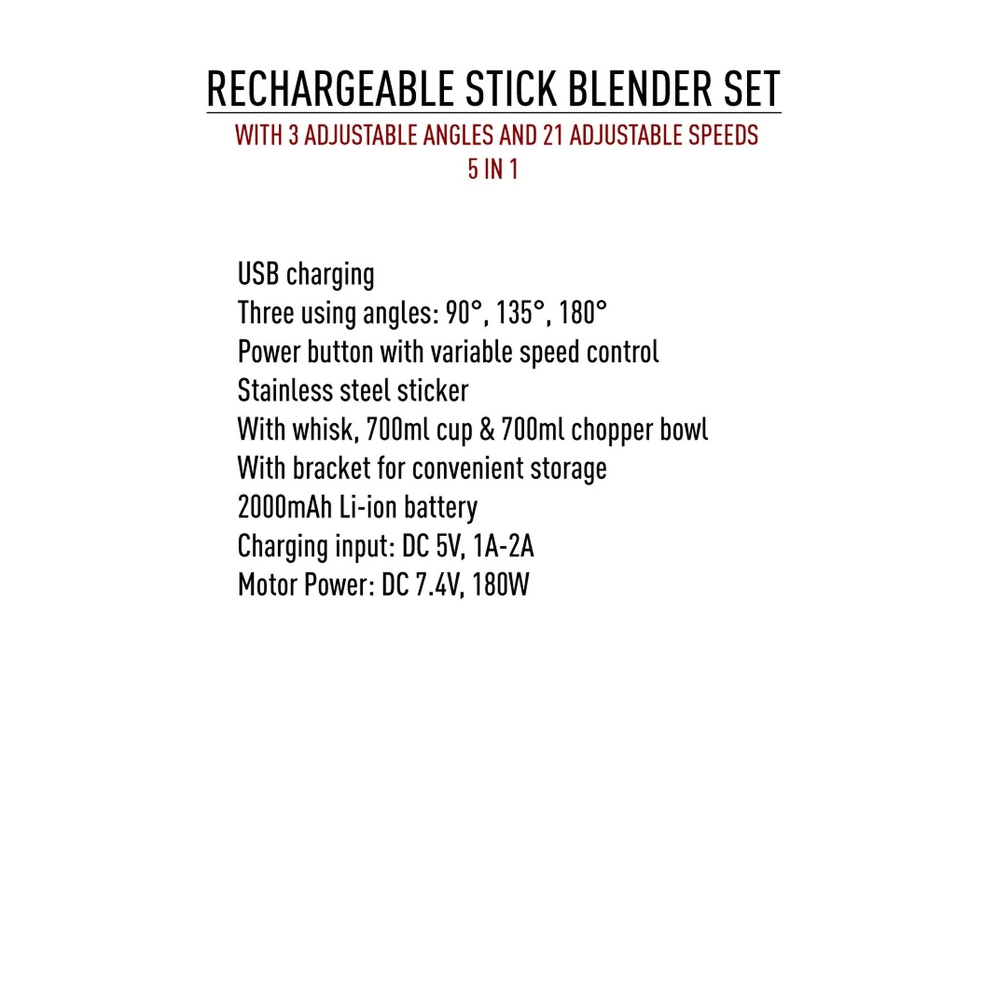 Ikon Cordless Hand Blender, IKCHB6831