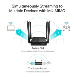 TP-Link AC1200 Dual Band Router Archer C64