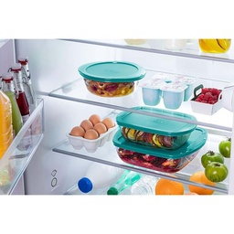 Pyrex Rectangle Dish with Plastic Lid, 2.5 L, 216P