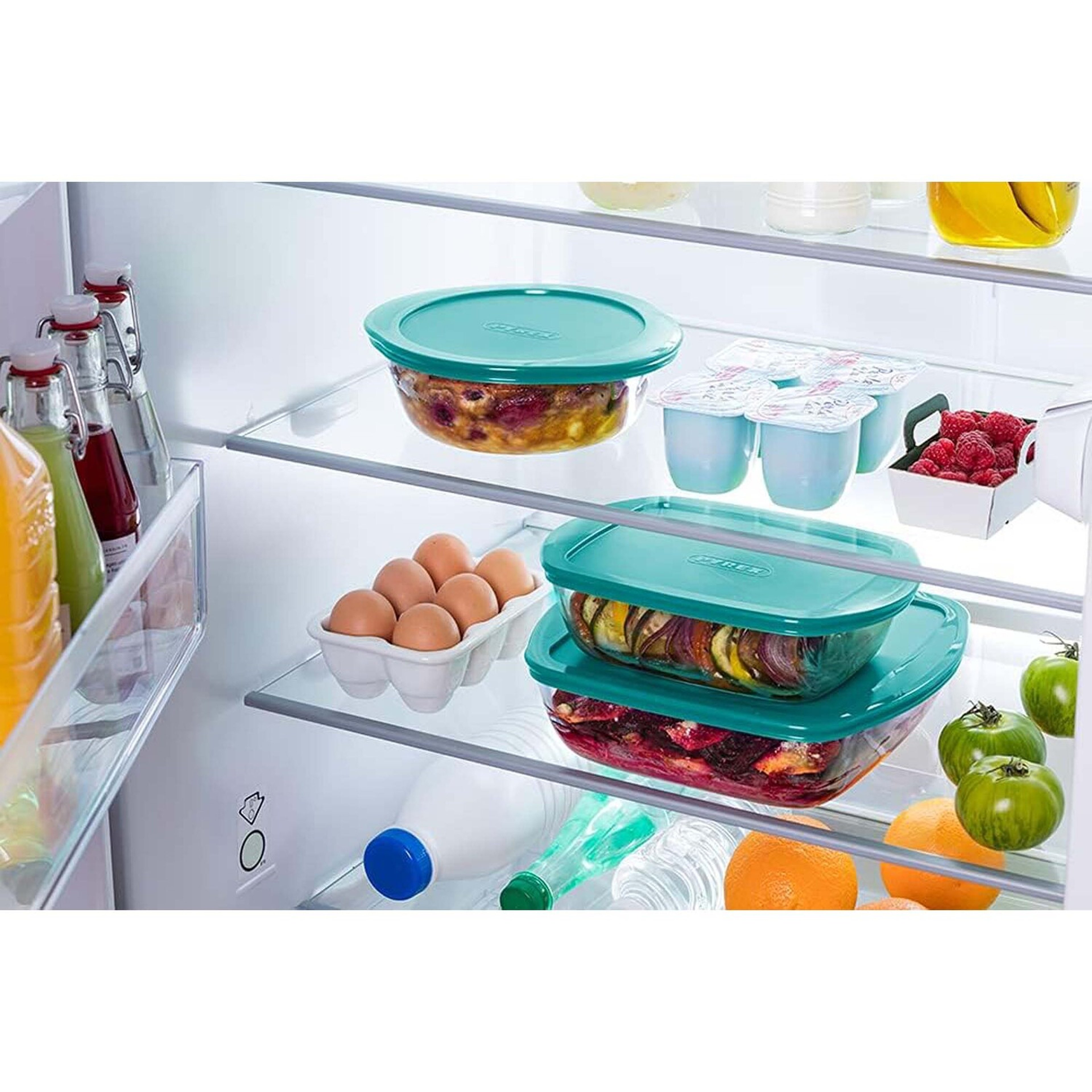 Pyrex Rectangle Dish with Plastic Lid, 2.5 L, 216P
