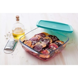 Pyrex Rectangle Dish with Plastic Lid, 2.5 L, 216P