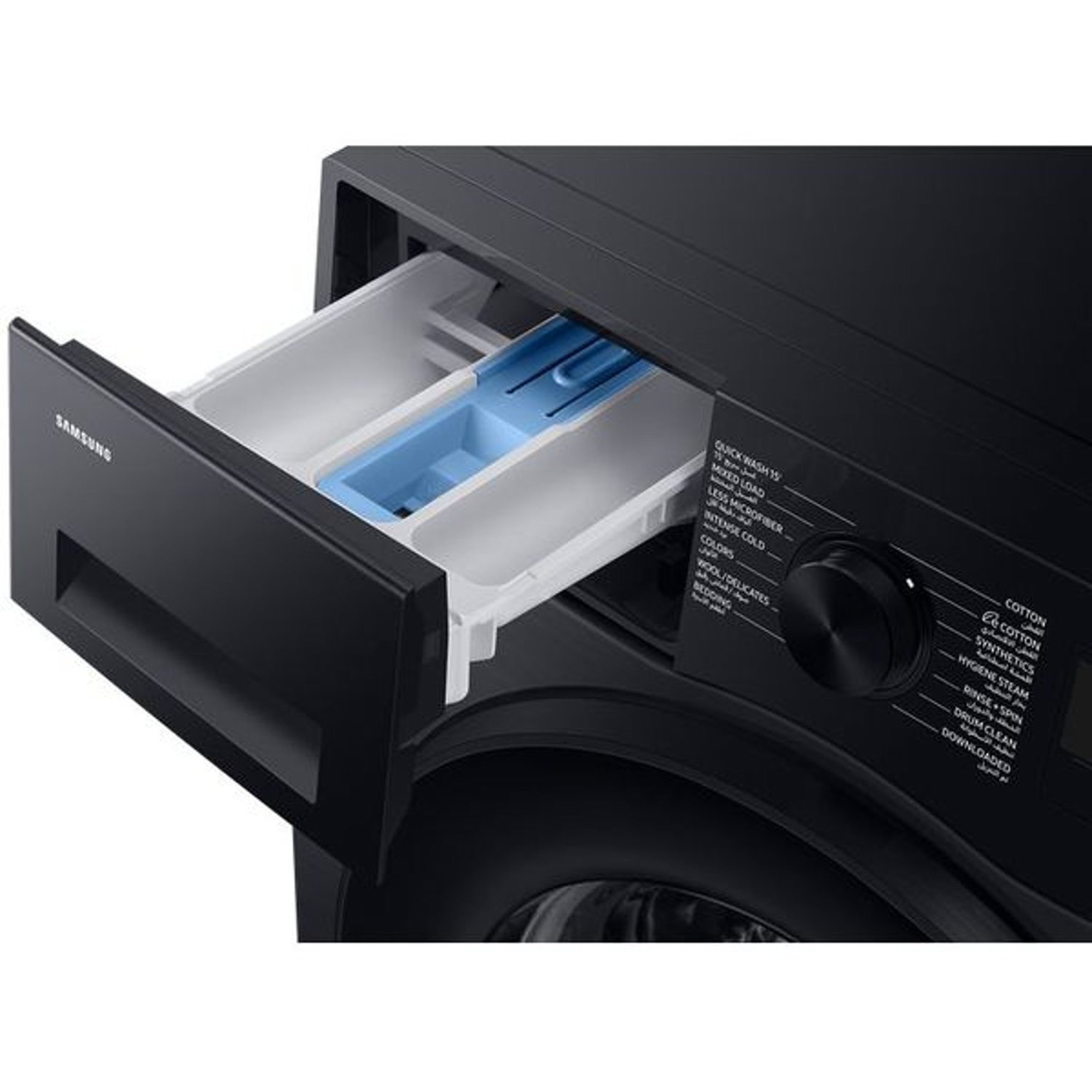 Samsung Front Load Washer, 9 kg, Black, WW90CGC04DABGU
