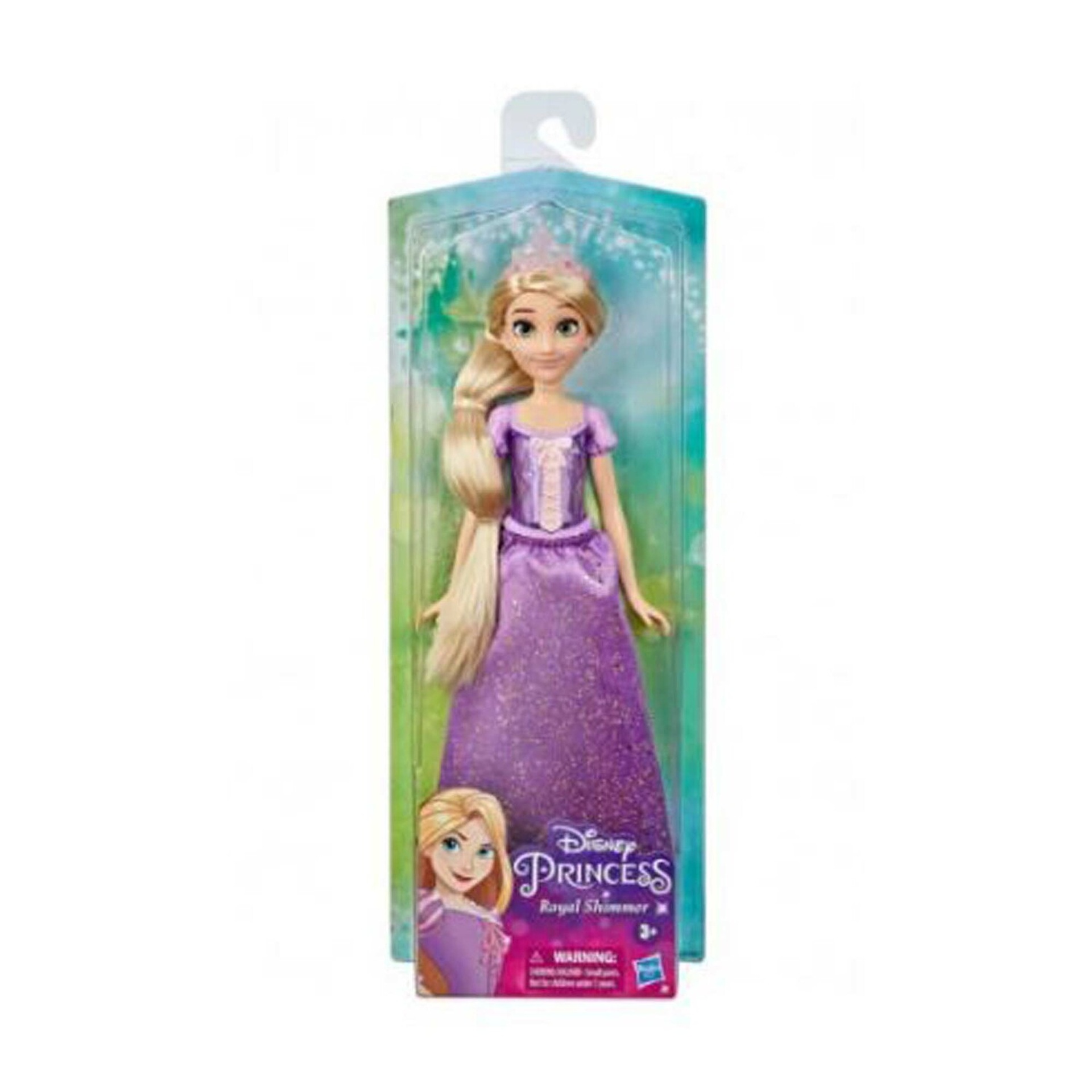 Disney Princess Royal Shimmer Rapunzel Fashion Doll 30 cm with Skirt and Accessories F0896