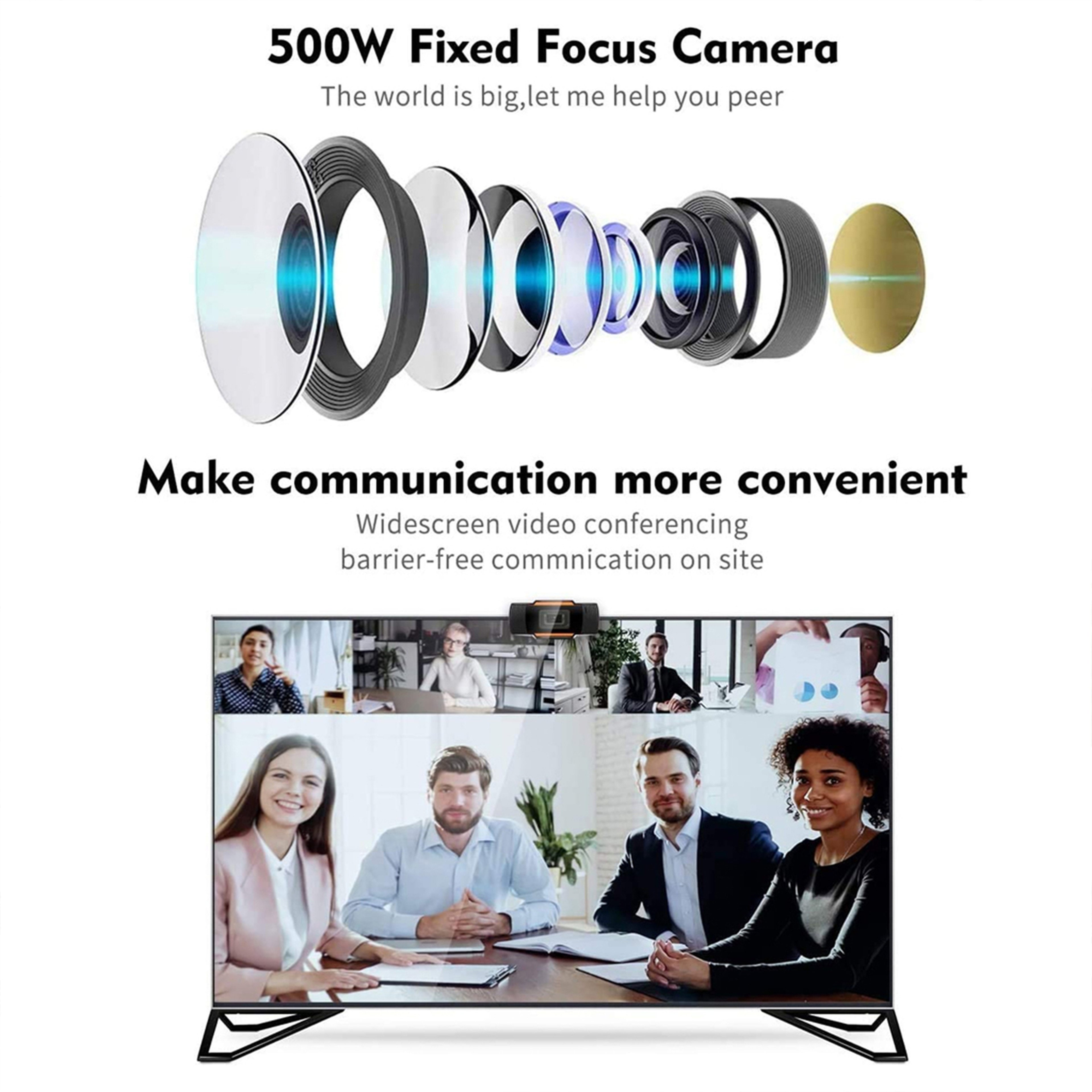 Iends Webcam 10MP with USB 2.0 and AUX Connector WB442