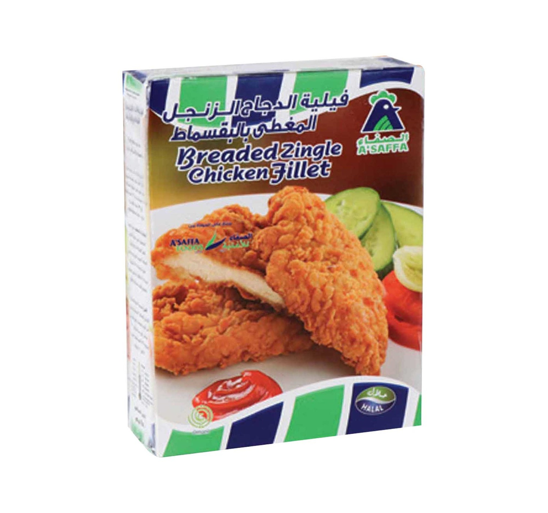 A'Saffa Breaded Zingle Chicken Fillet 450 g