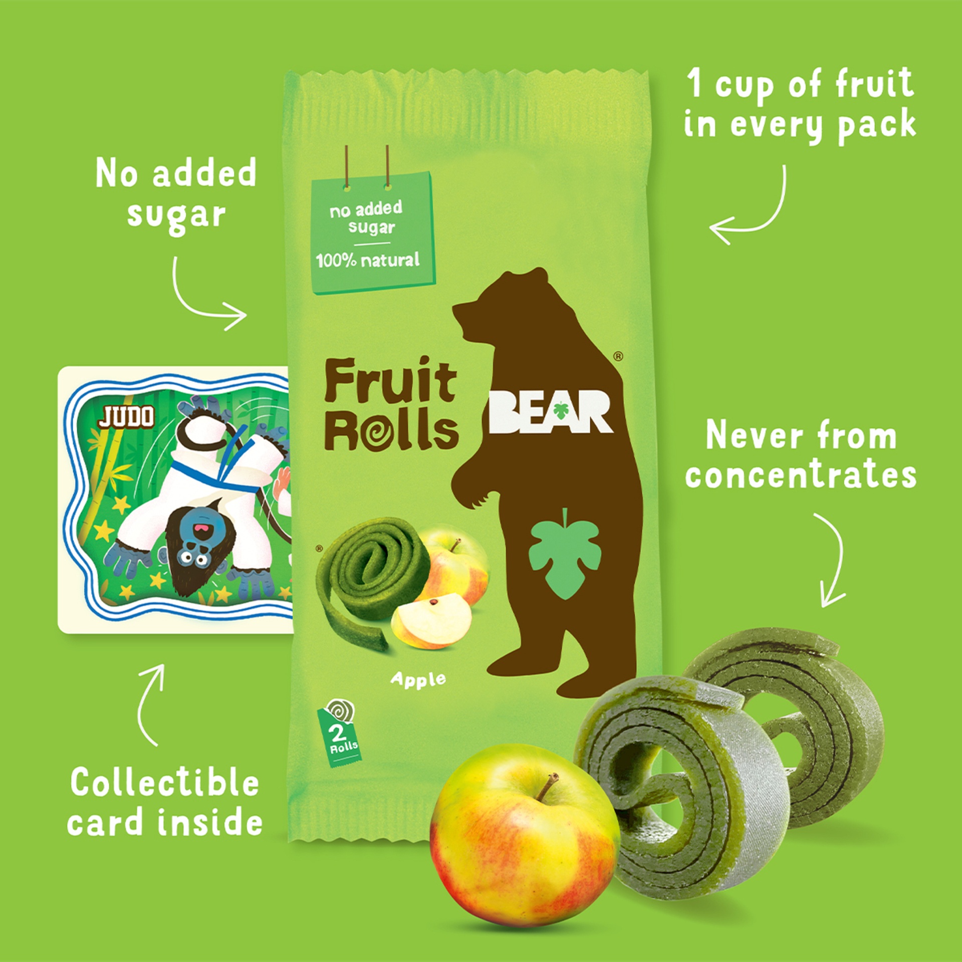 Bear Apple Fruit Rolls 5 x 20 g