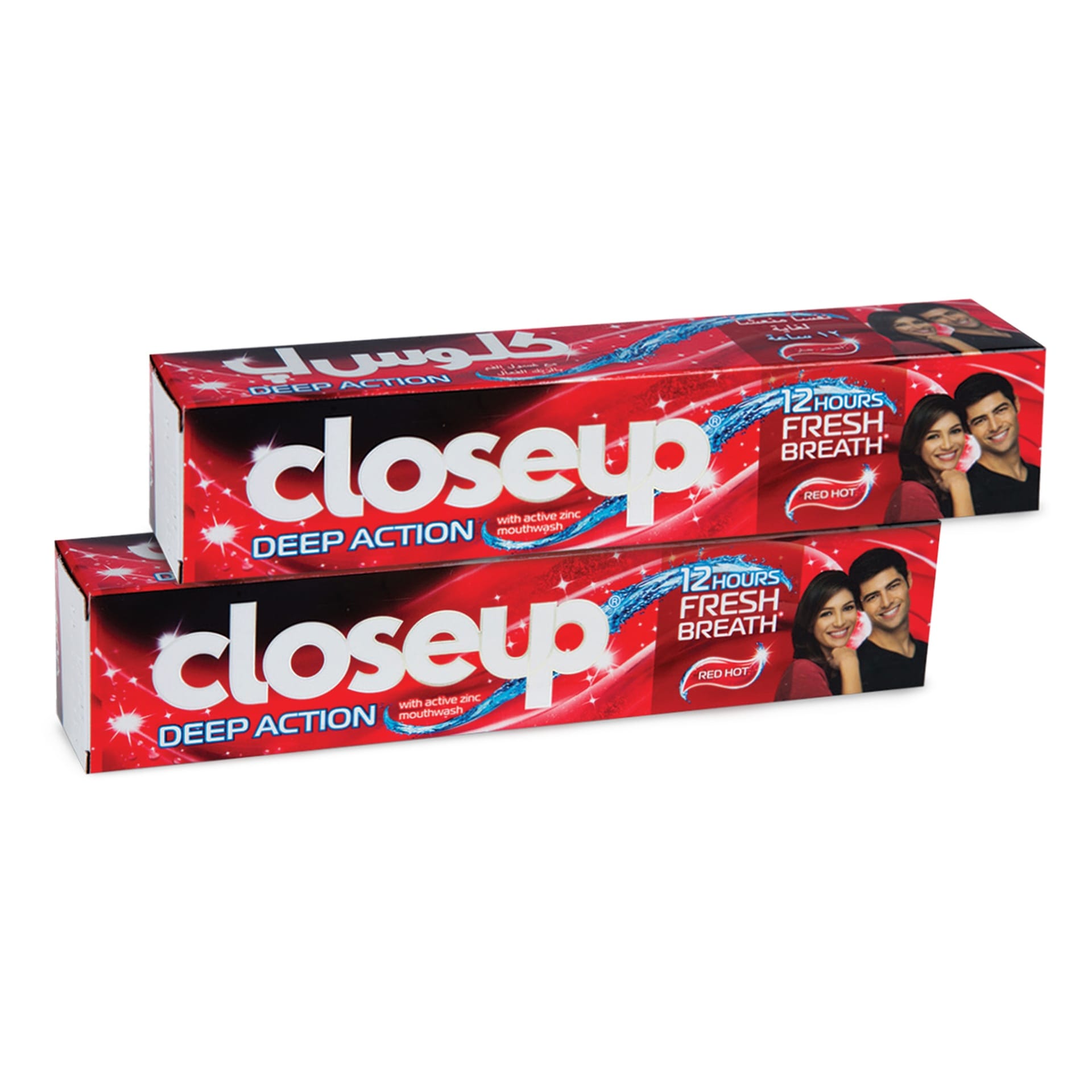 Closeup Deep Action Red Hot Toothpaste Value Pack 2 x120 ml