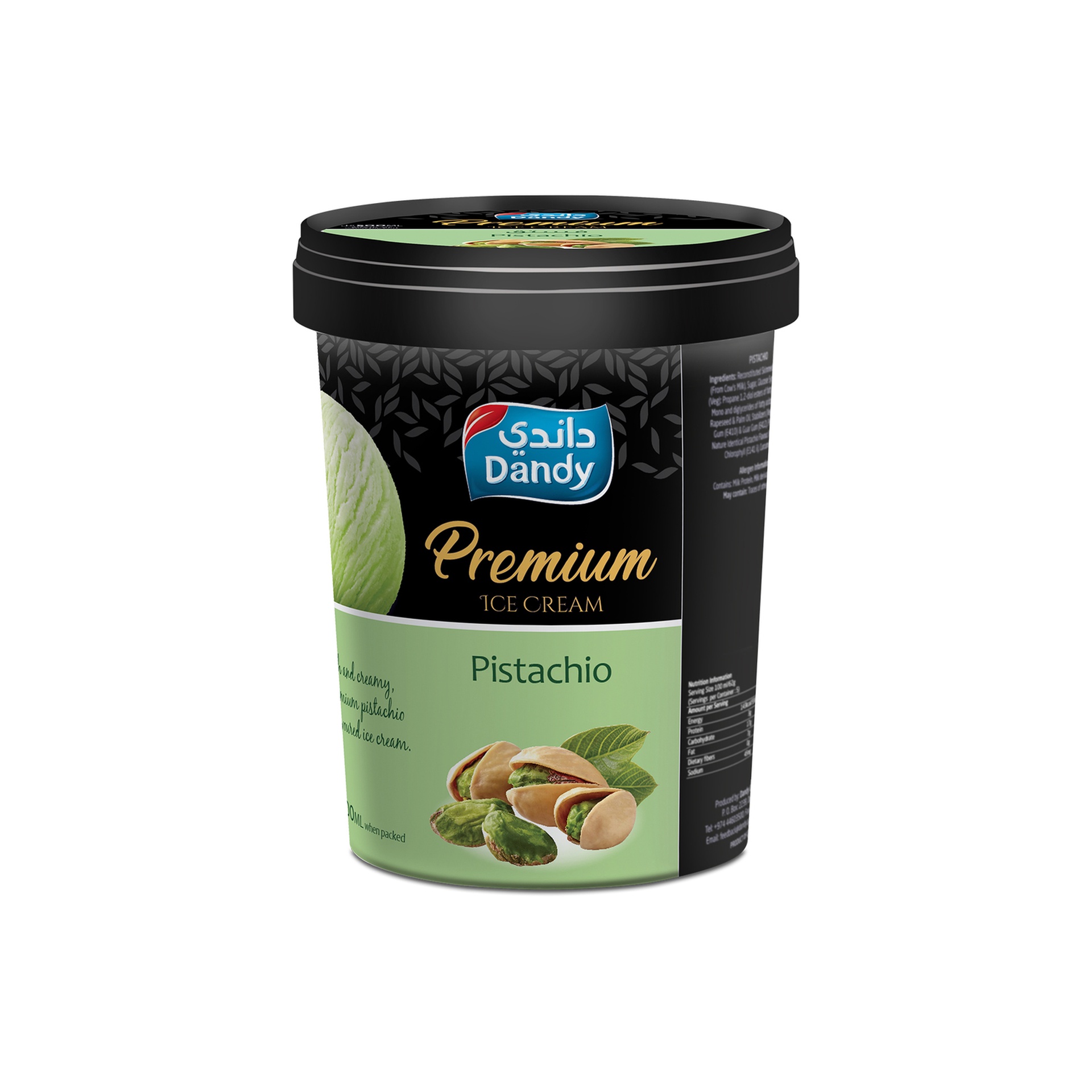 Dandy Premium Ice Cream Pistachio 500 ml