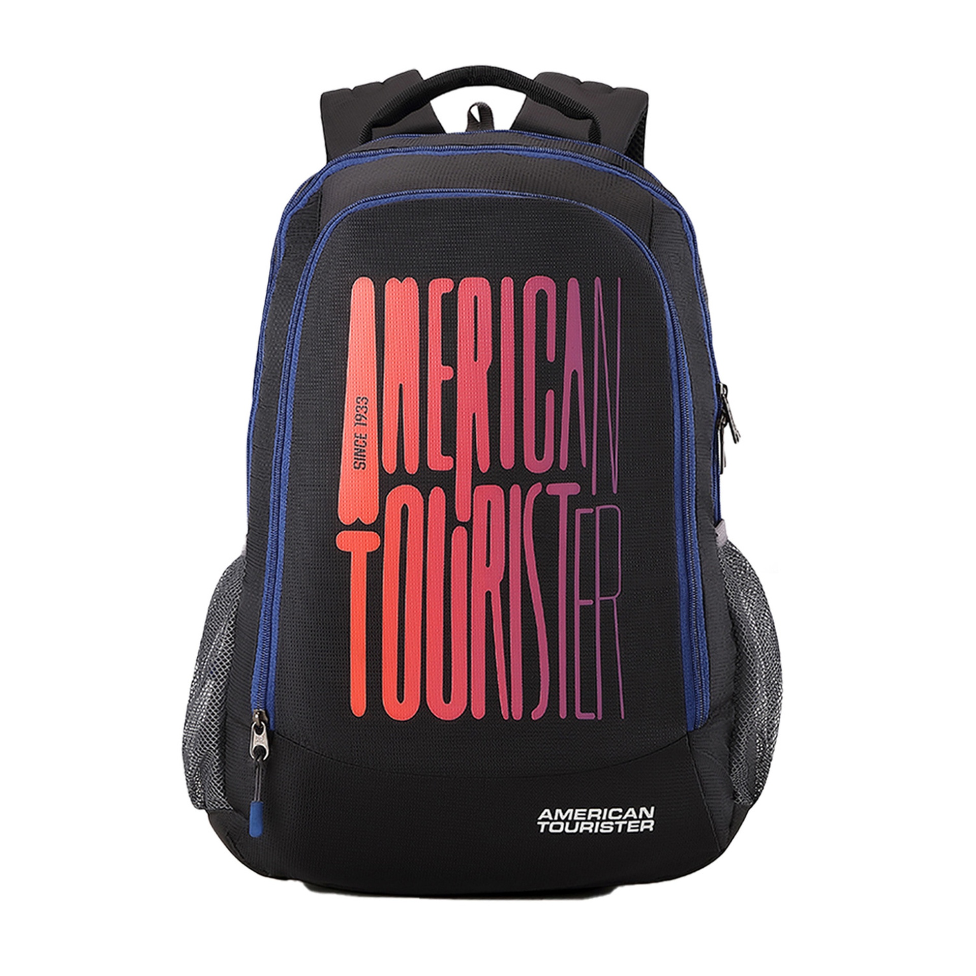 American Tourister Polyester School Backpack, 32.5L, Black, FF9X09003