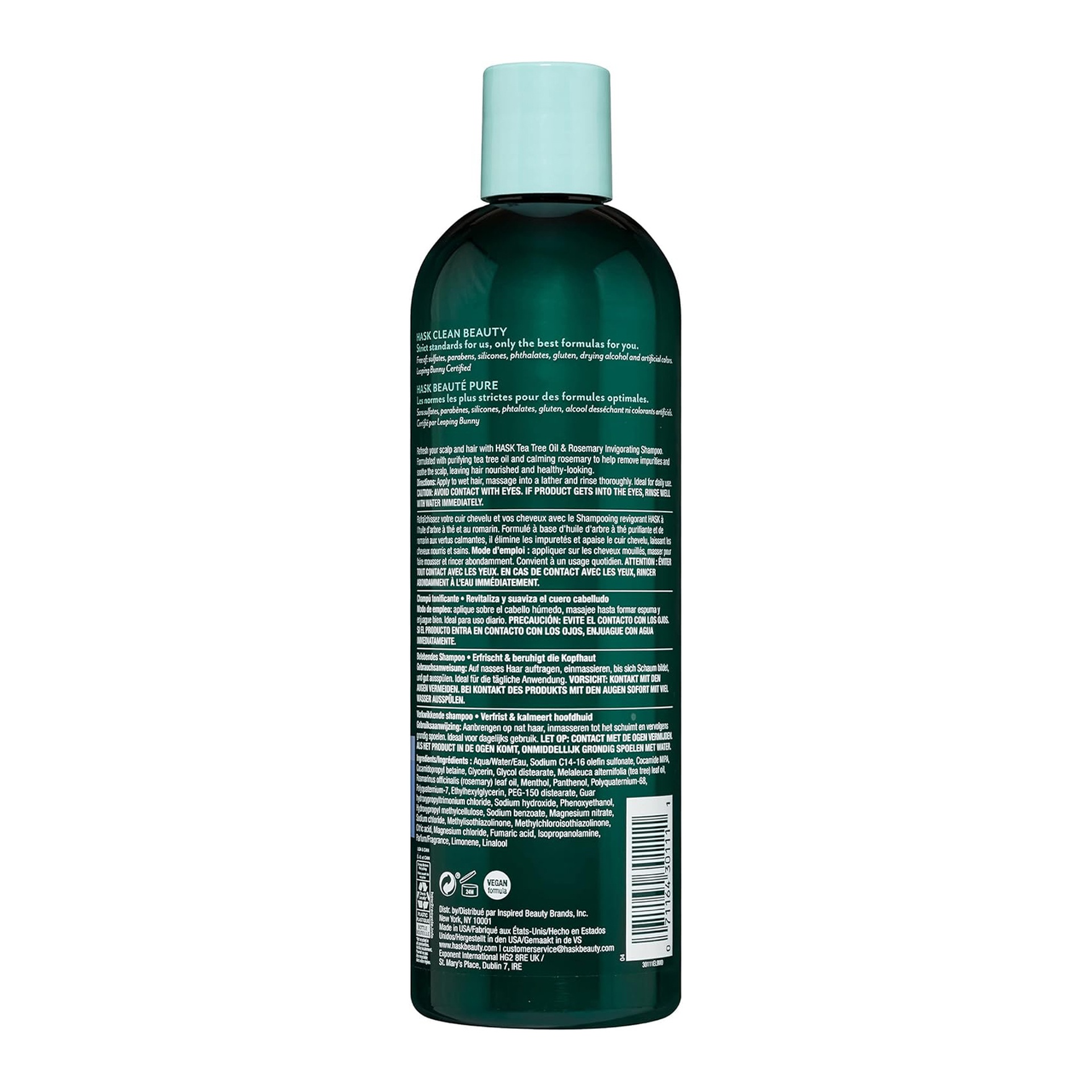 Hask Invigorating Tea Tree Oil Shampoo + Conditioner 2 x 355 ml