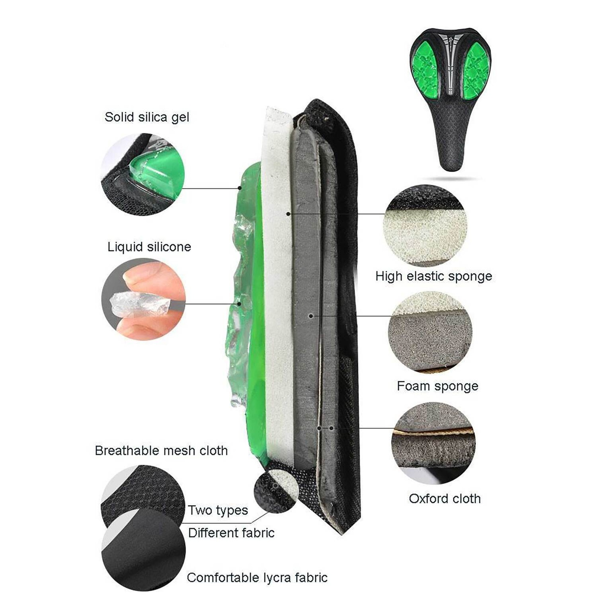 ROCKBROS Bicycle Saddle Cover LF1034-1G Green