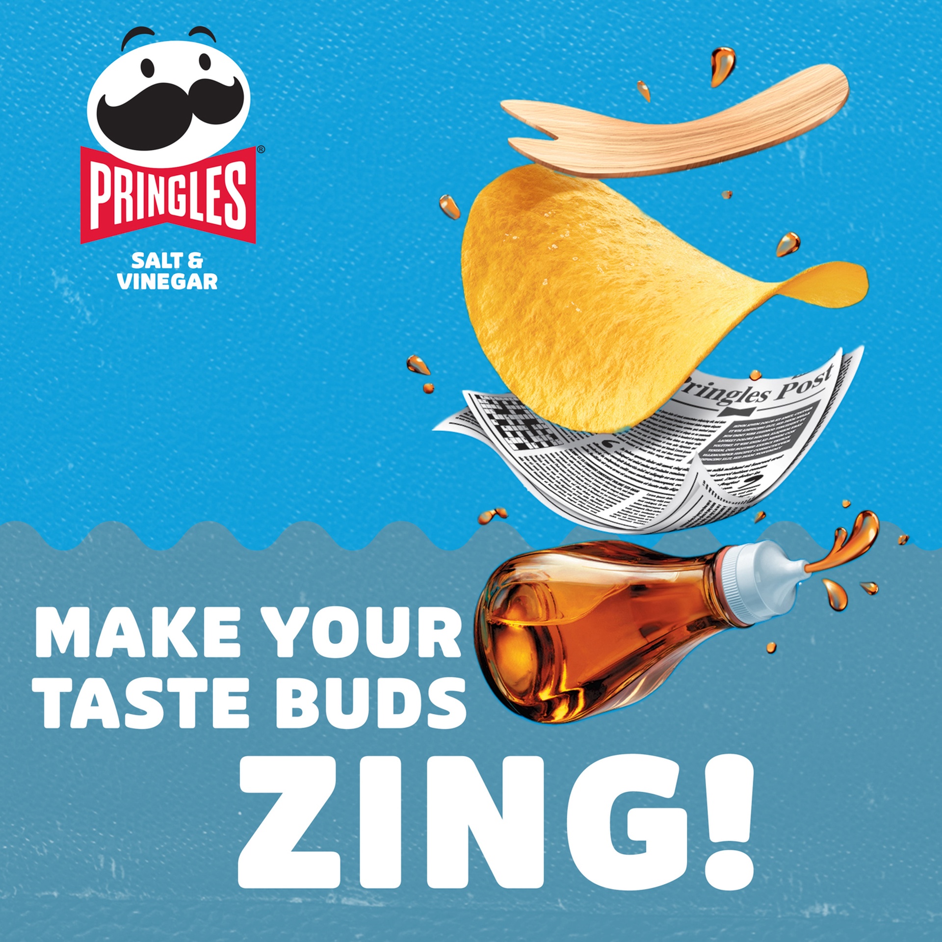 Pringles Salt & Vinegar Chips XXL 2 x 200 g