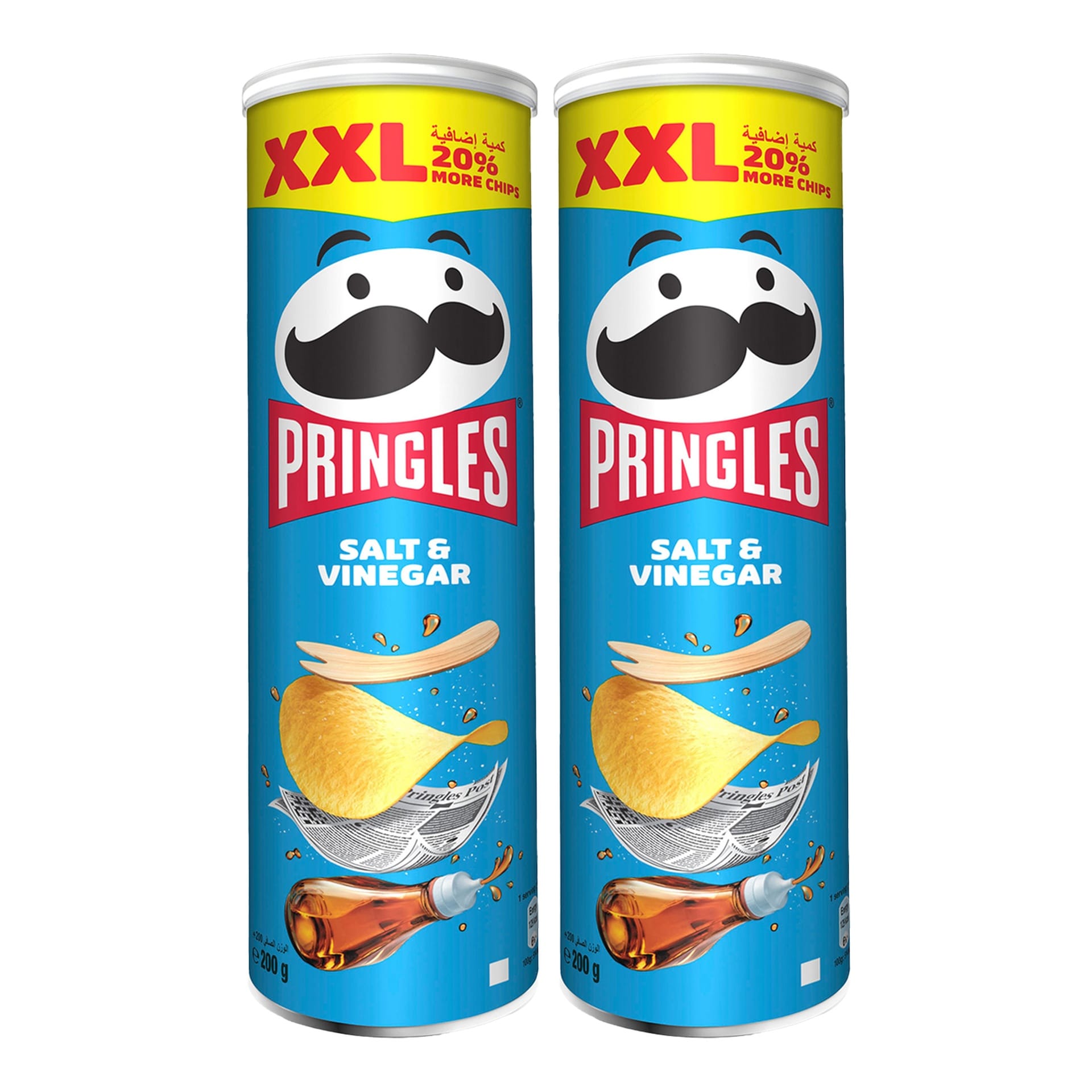Pringles Salt & Vinegar Chips XXL 2 x 200 g