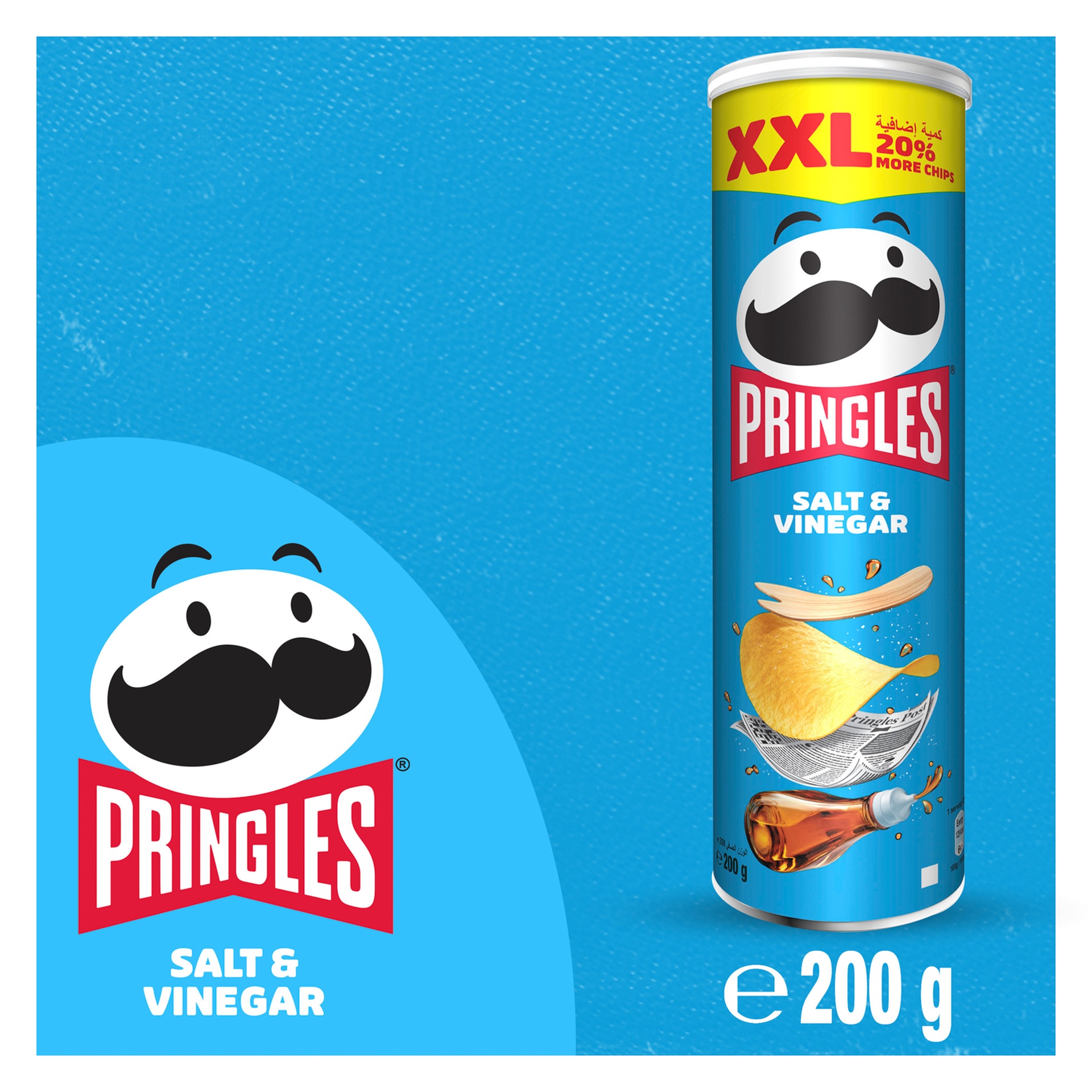 Pringles Salt & Vinegar Chips XXL 2 x 200 g