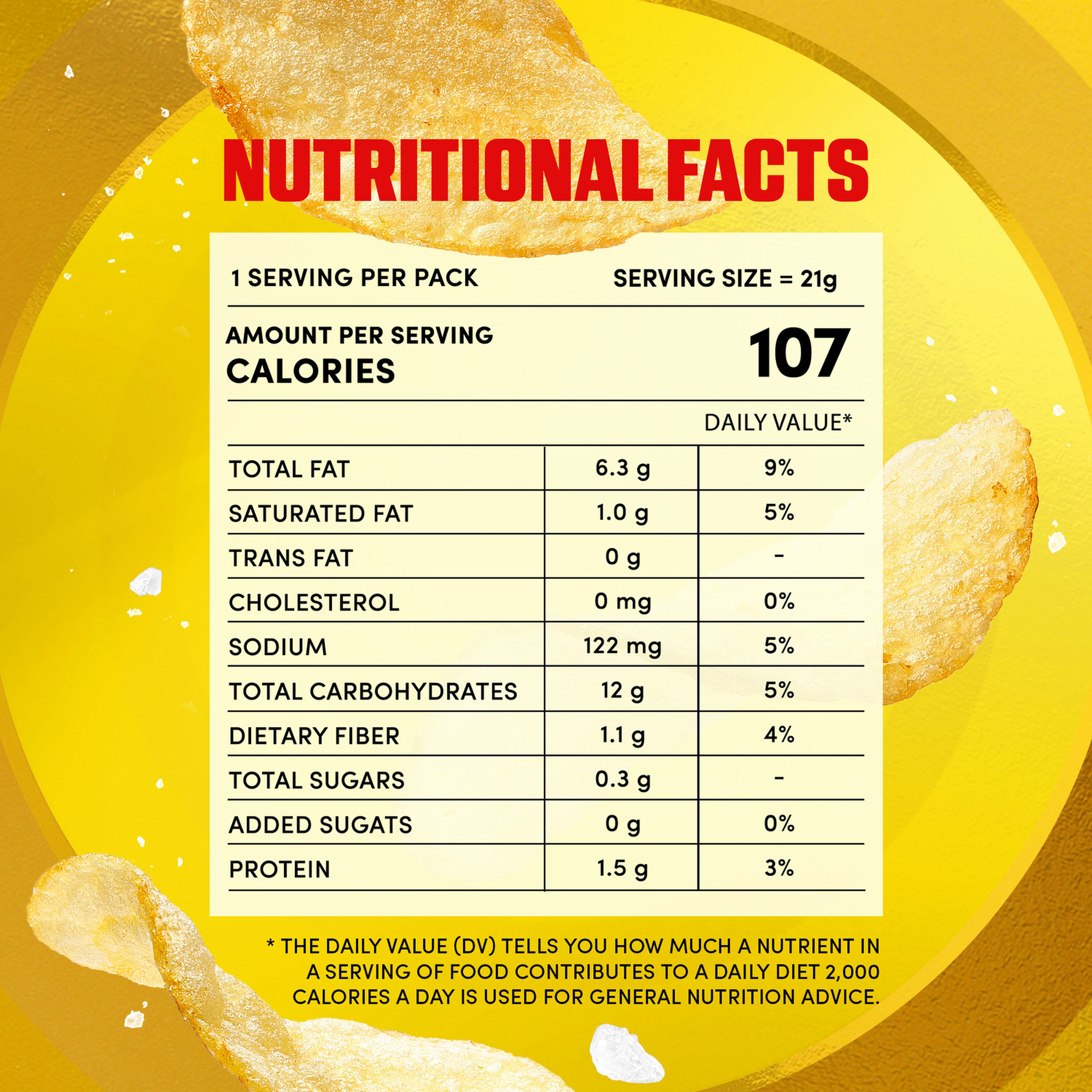 Lay's Salted Flavored Chips 14 x 21 g