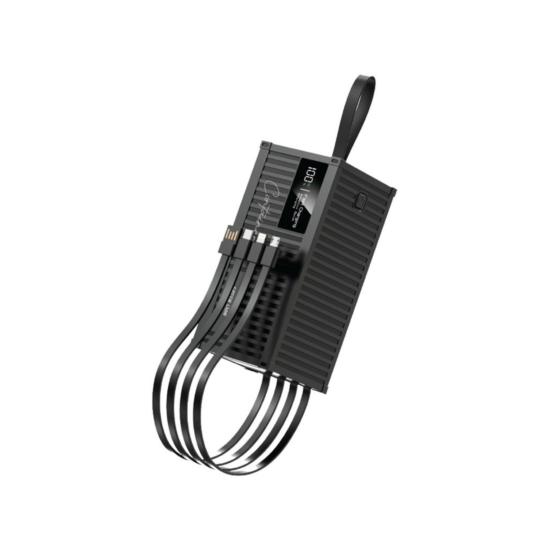 Green Lion Container Power Bank, 50000mAh, Black