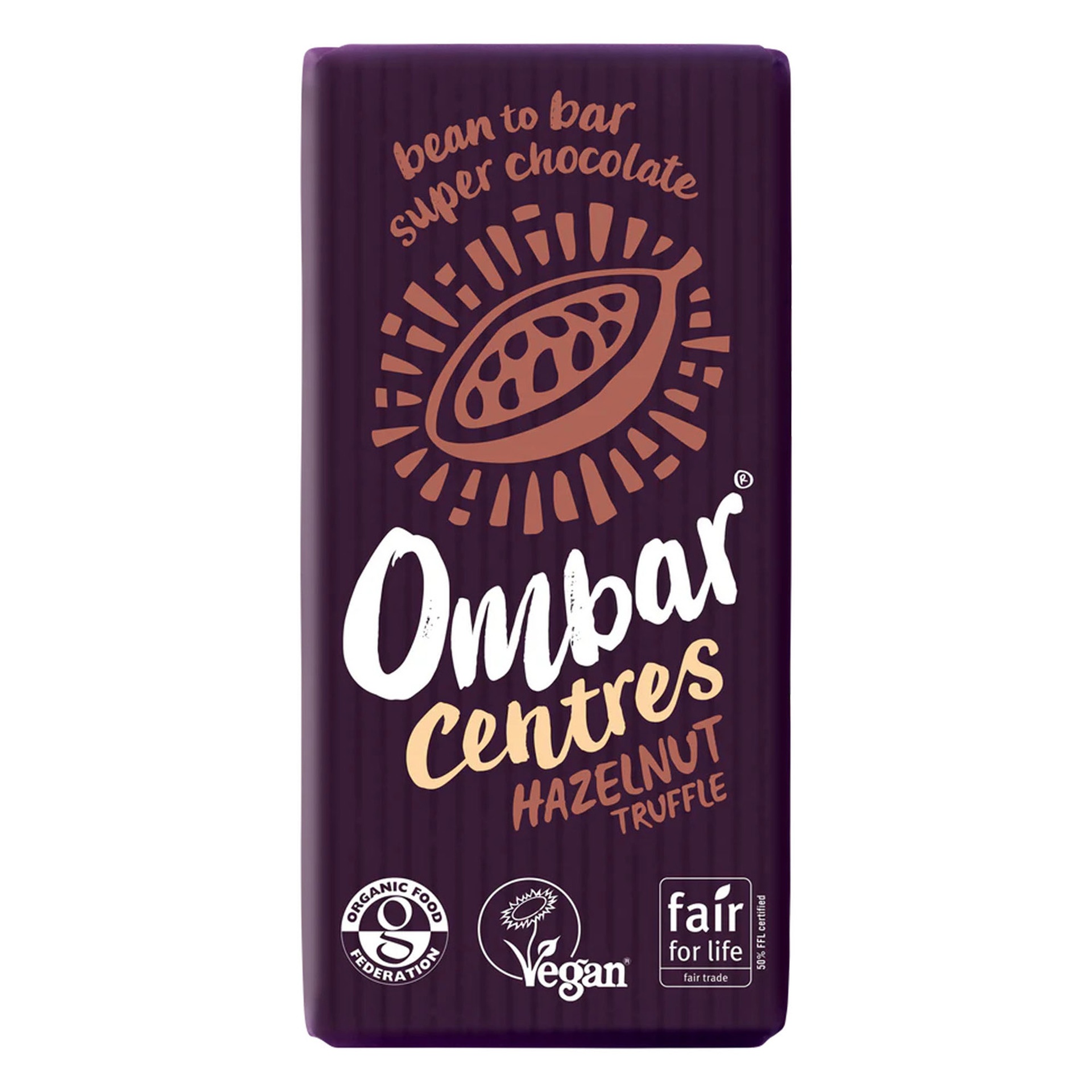 Ombar Centres Hazelnut Truffle Chocolate 70 g