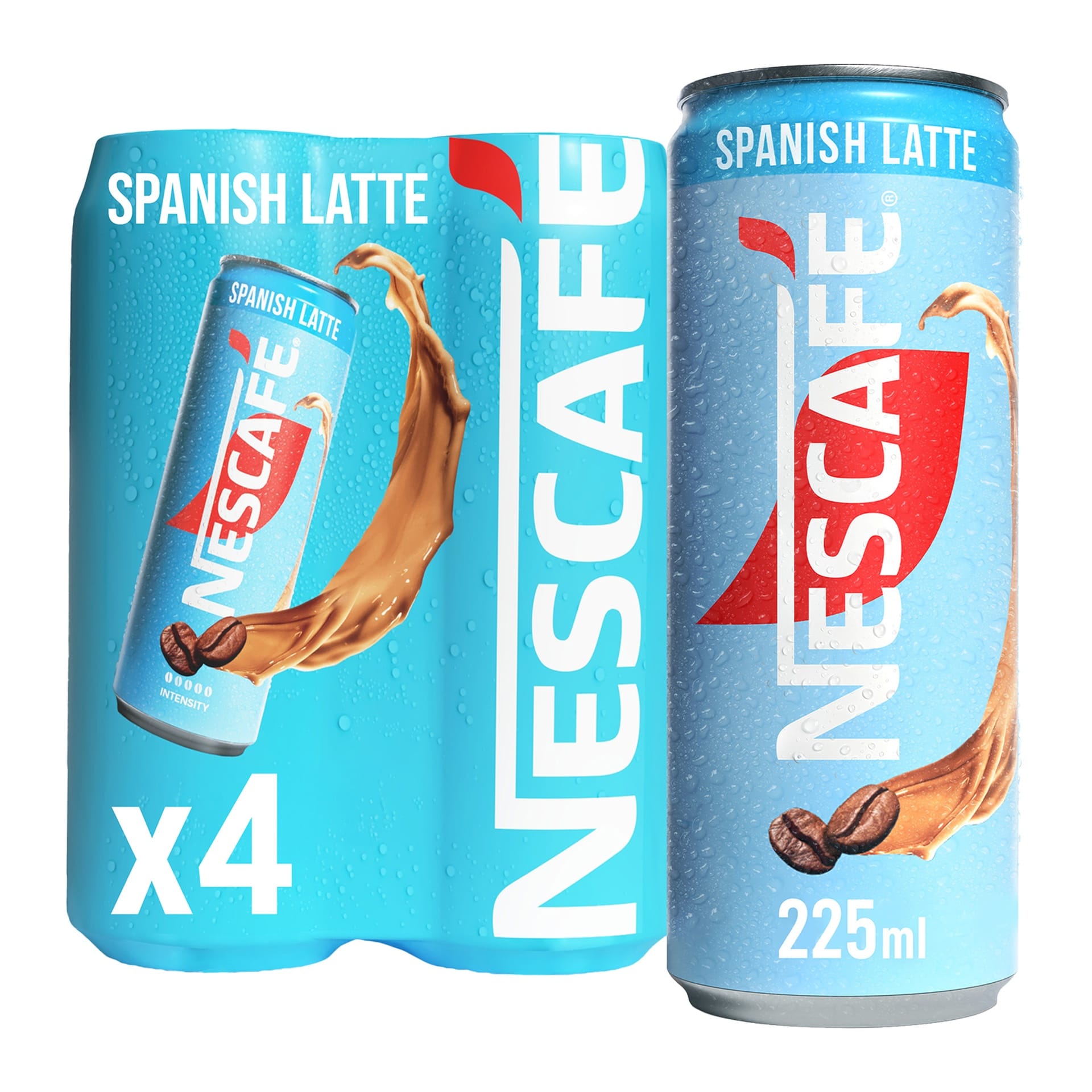 Nescafe Spanish Latte Iced Coffee Can Value Pack 4 x 225 ml