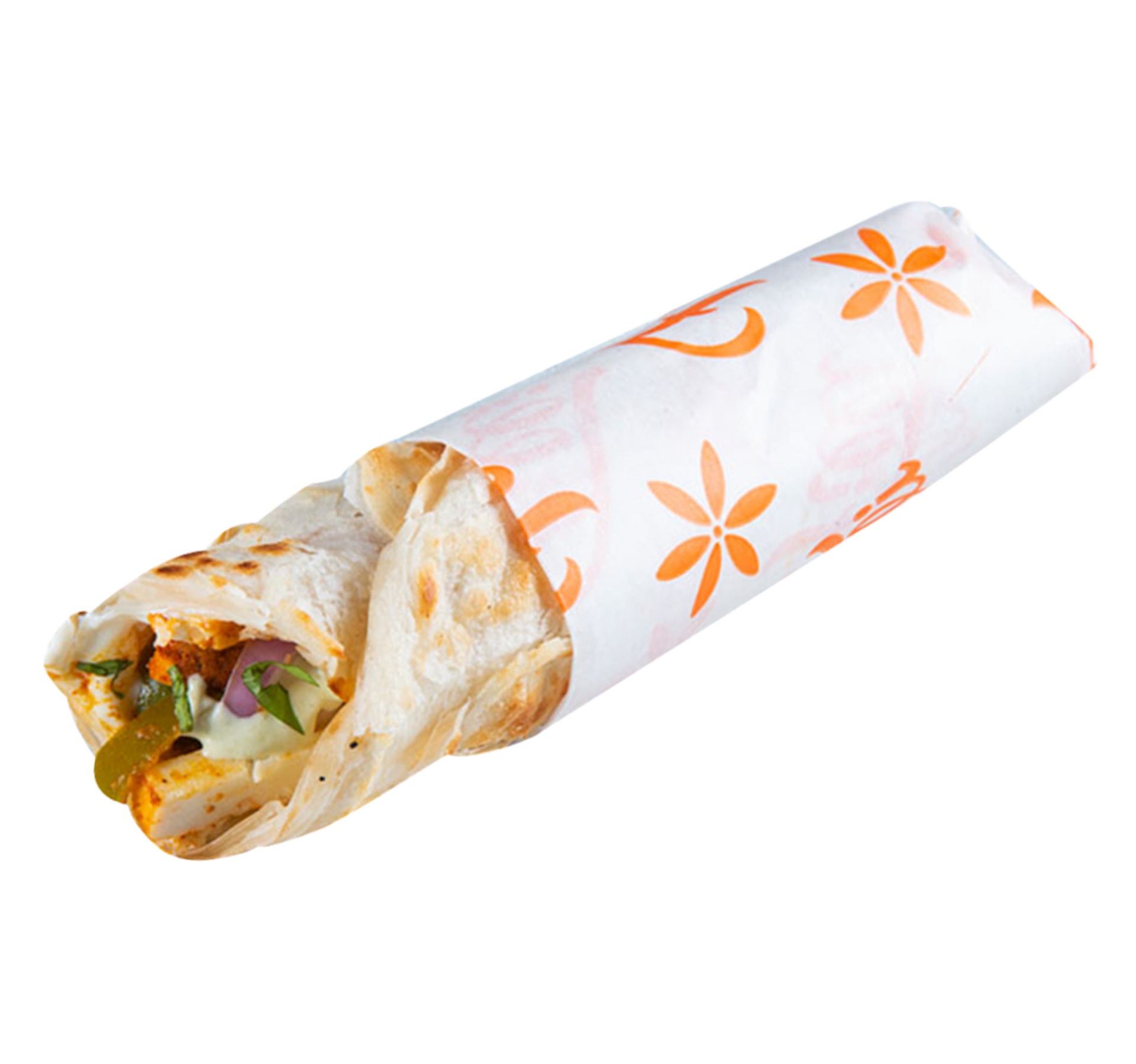 Chilly Chicken Paratha Roll 1 pc