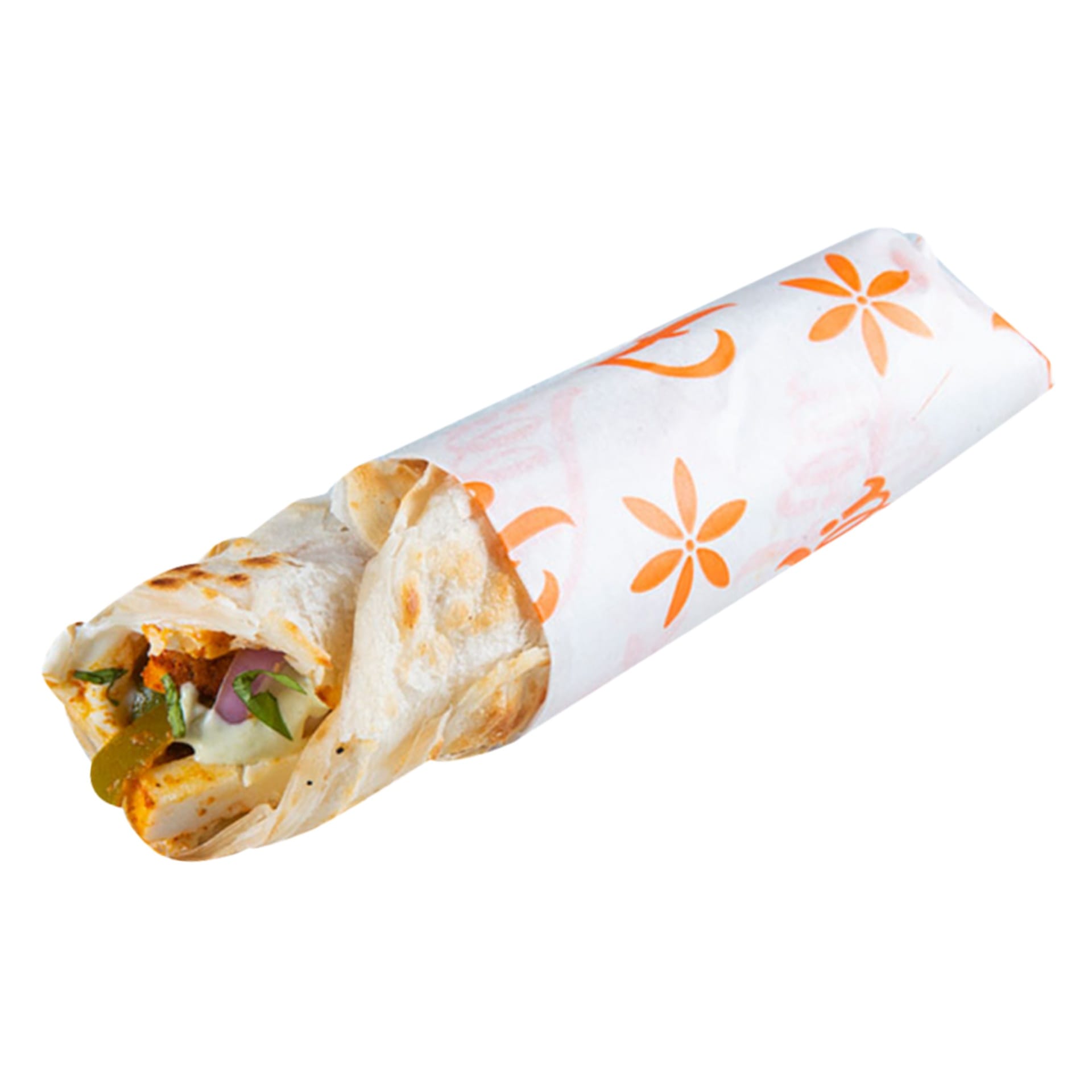 Chilly Chicken Paratha Roll 1 pc