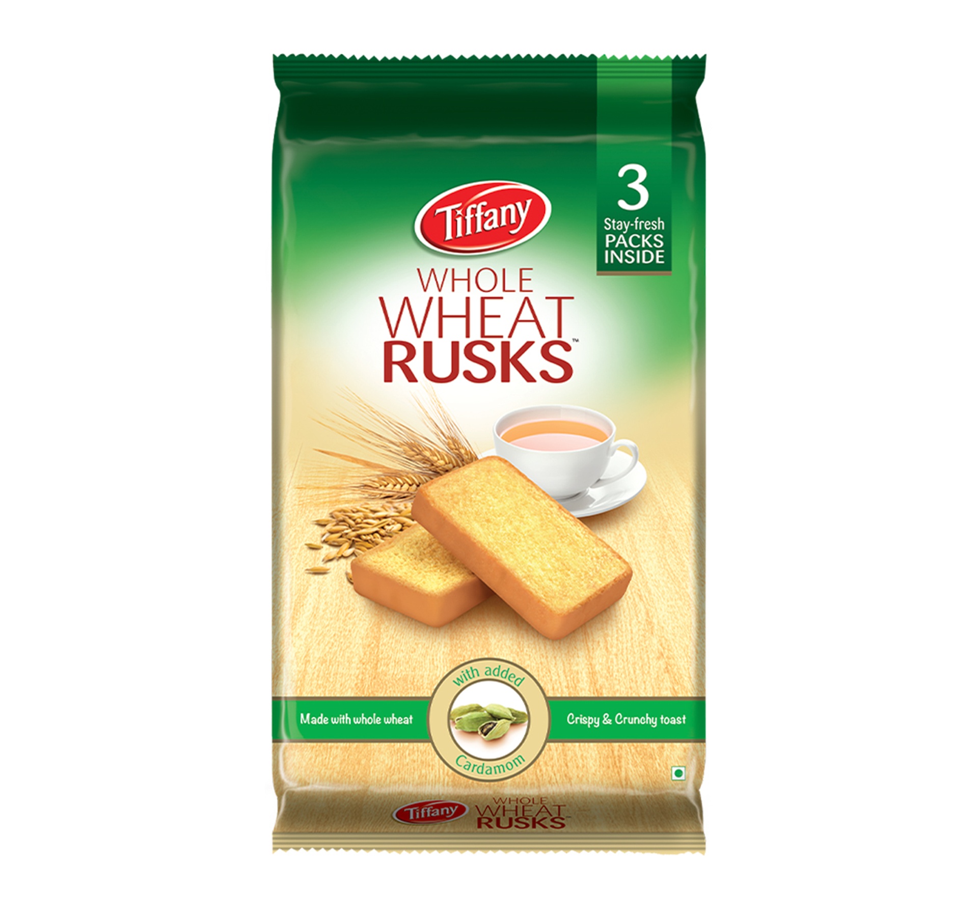 Tiffany Whole Wheat Rusk with Added Cardamom 280 g