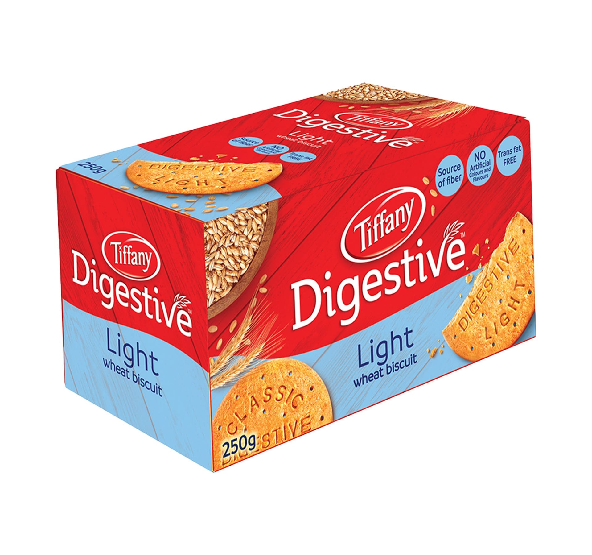 Tiffany Digestive Light Natural Wheat Biscuit 250 g