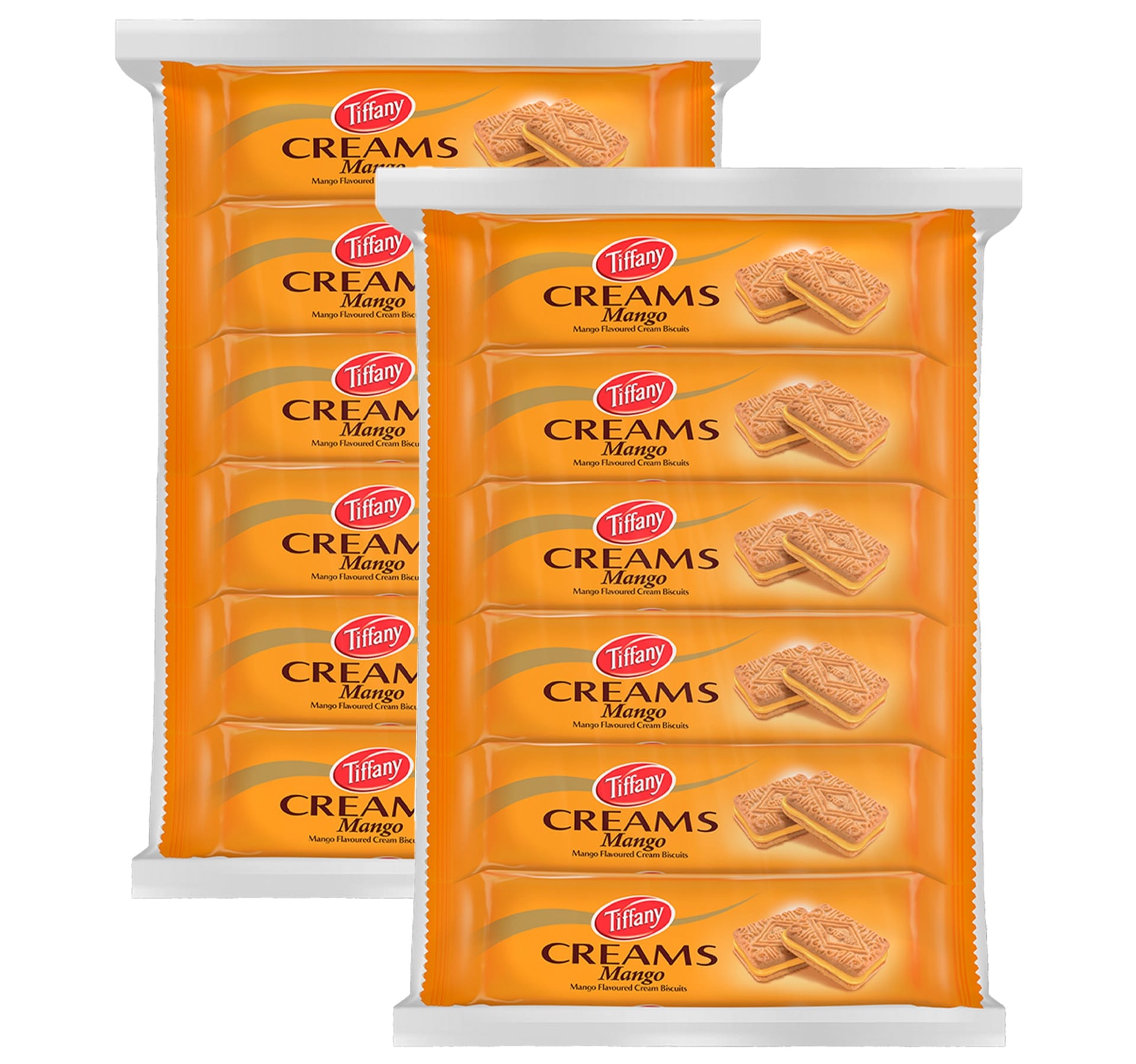 Tiffany Creams Mango Cream Sandwich Biscuits 24 x 80 g