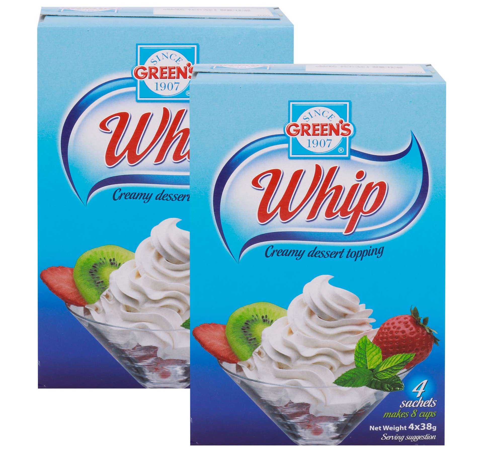 Greens Whip Creamy Dessert Topping Value Pack 2 x 152 g