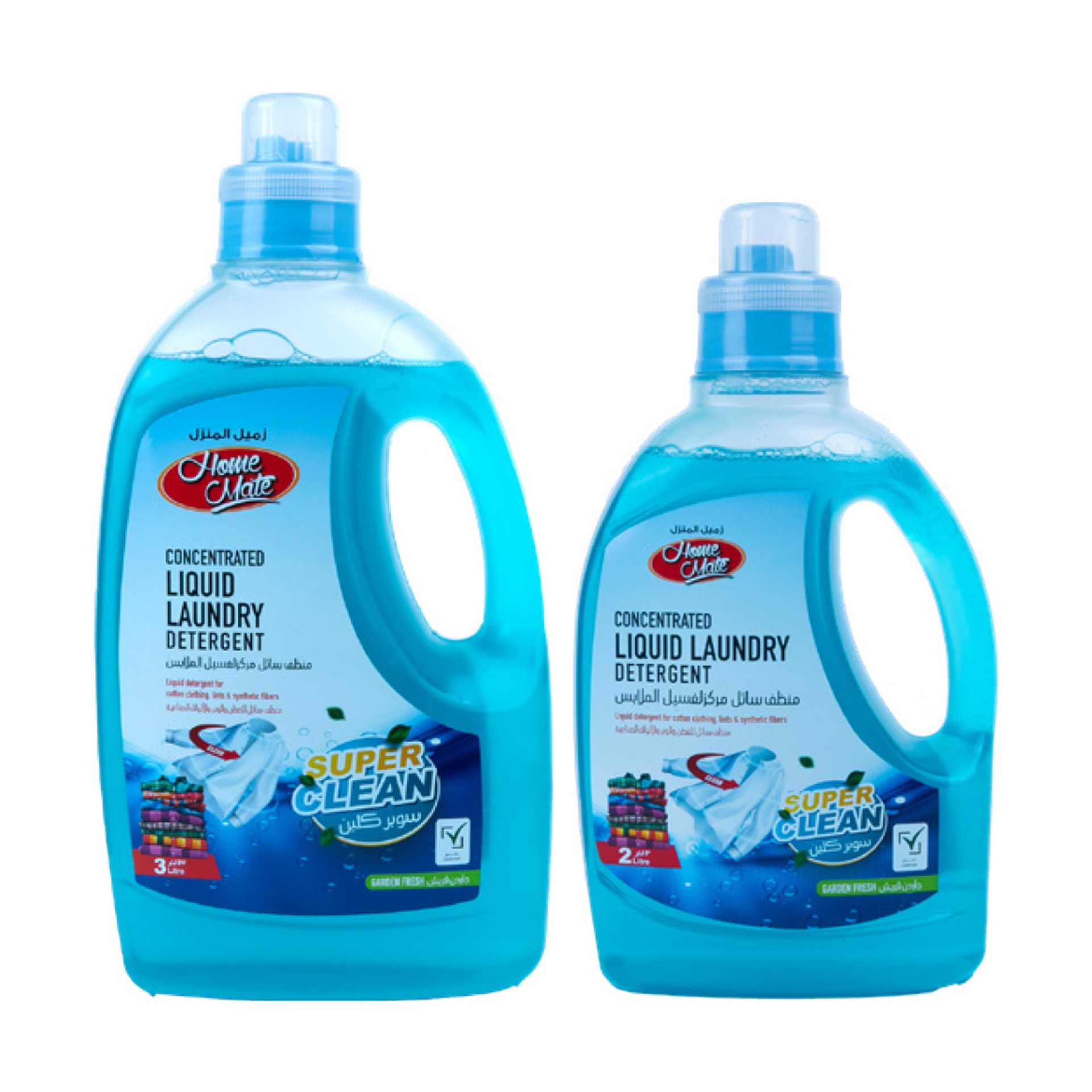 Home Mate Garden Fresh Concentrated Liquid Laundry Detergent 3 Litres + 2 Litres