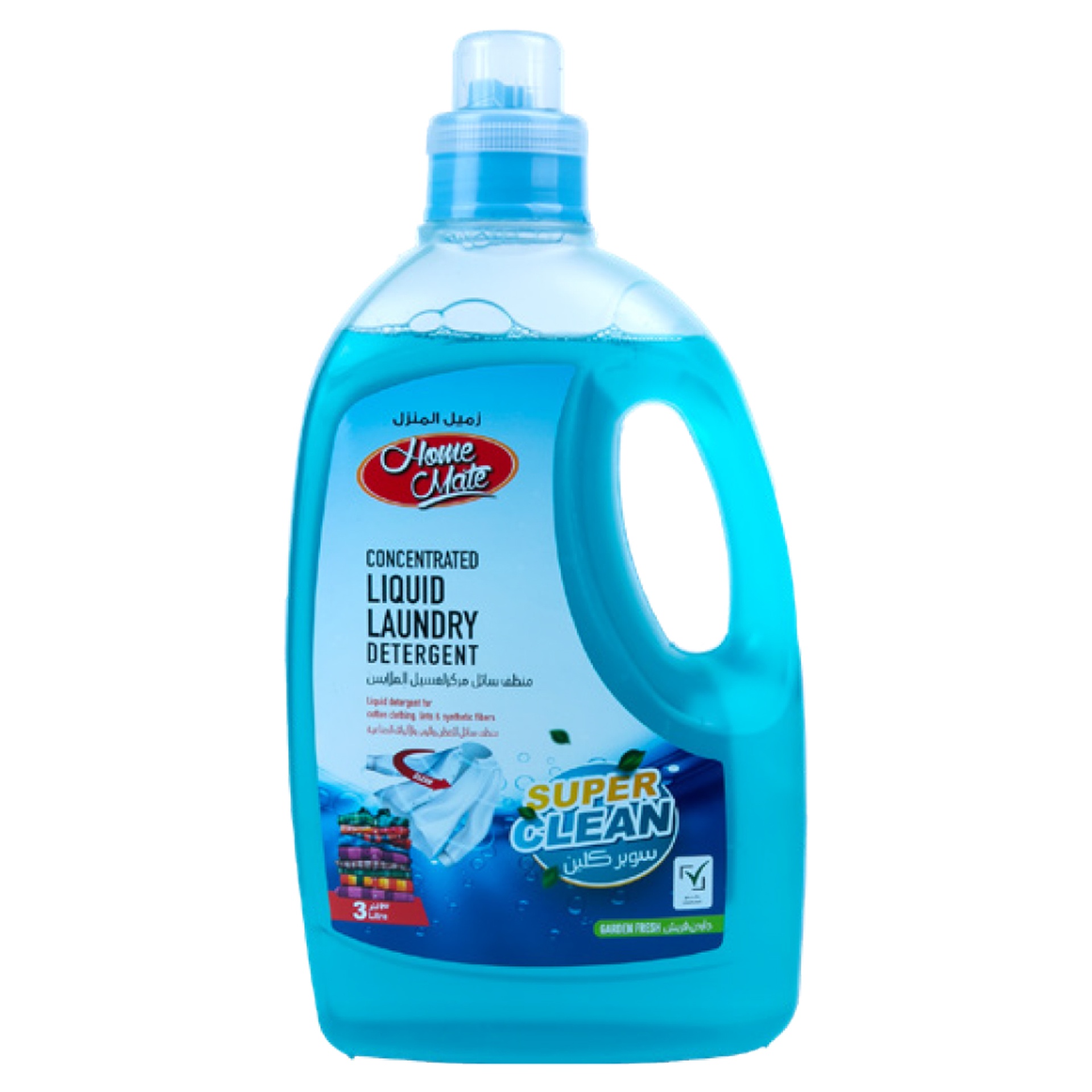 Home Mate Garden Fresh Concentrated Liquid Laundry Detergent 3 Litres + 2 Litres