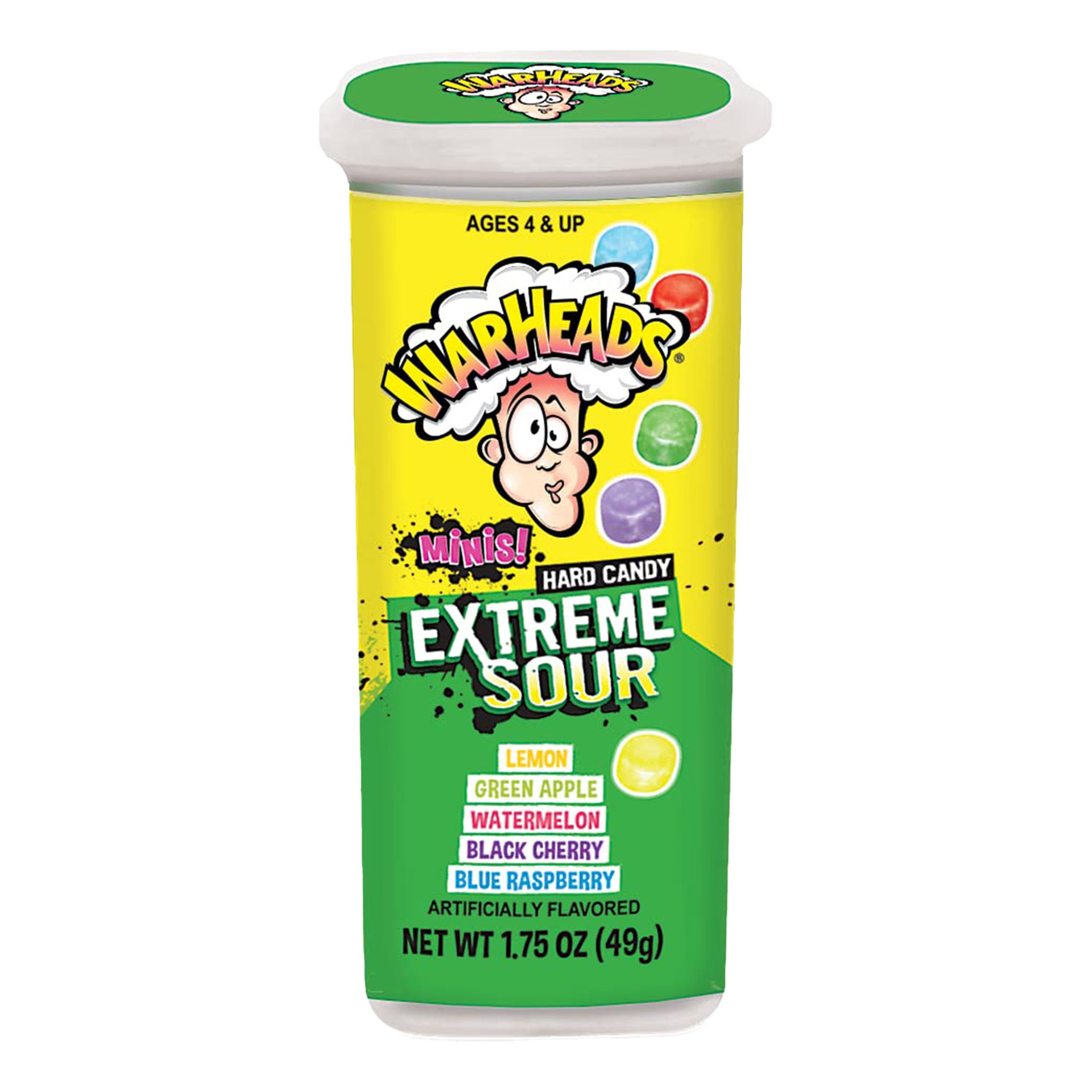 Warheads Minis Extreme Sour Hard Candy 49 g