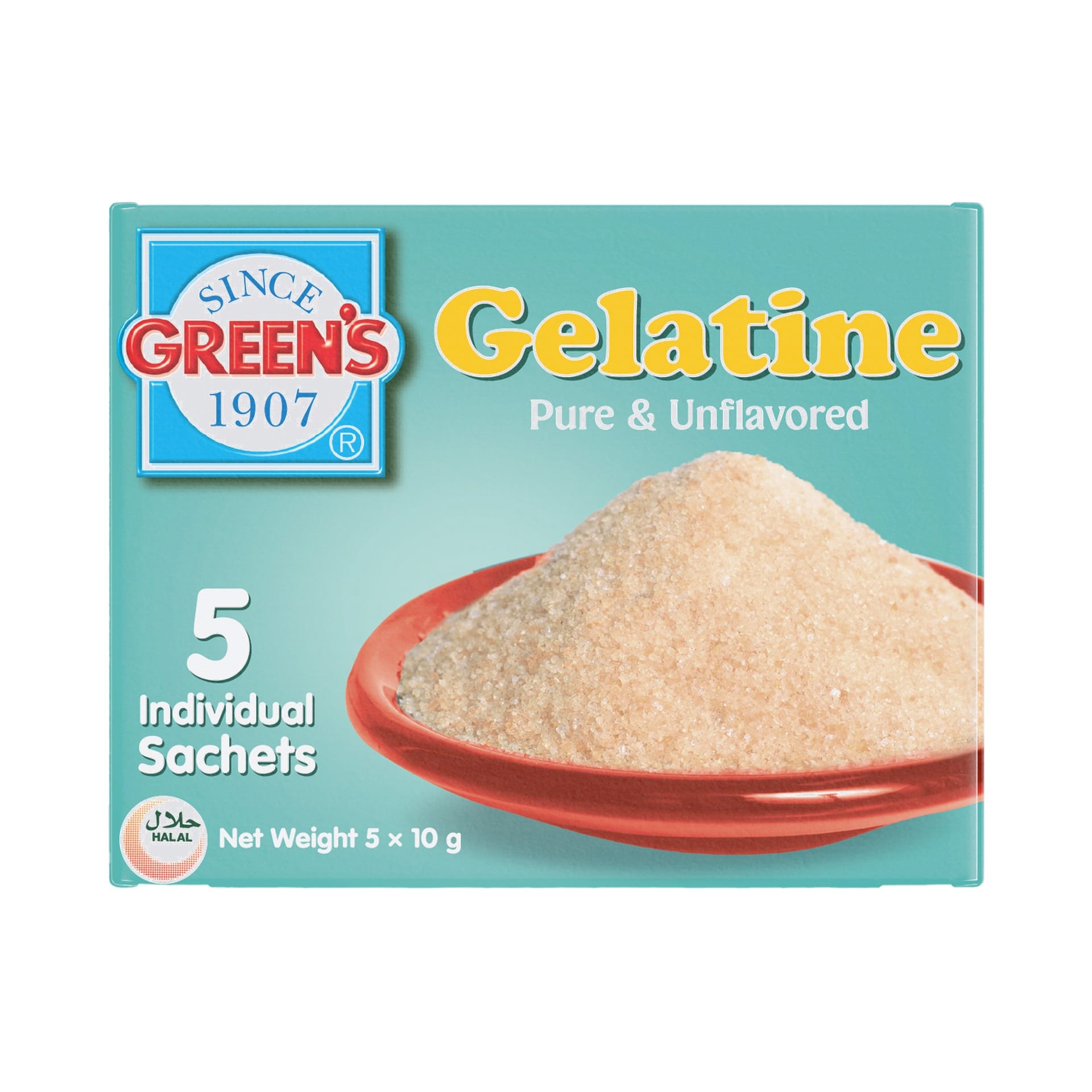 Green's Pure & Unflavored Gelatine 50 g