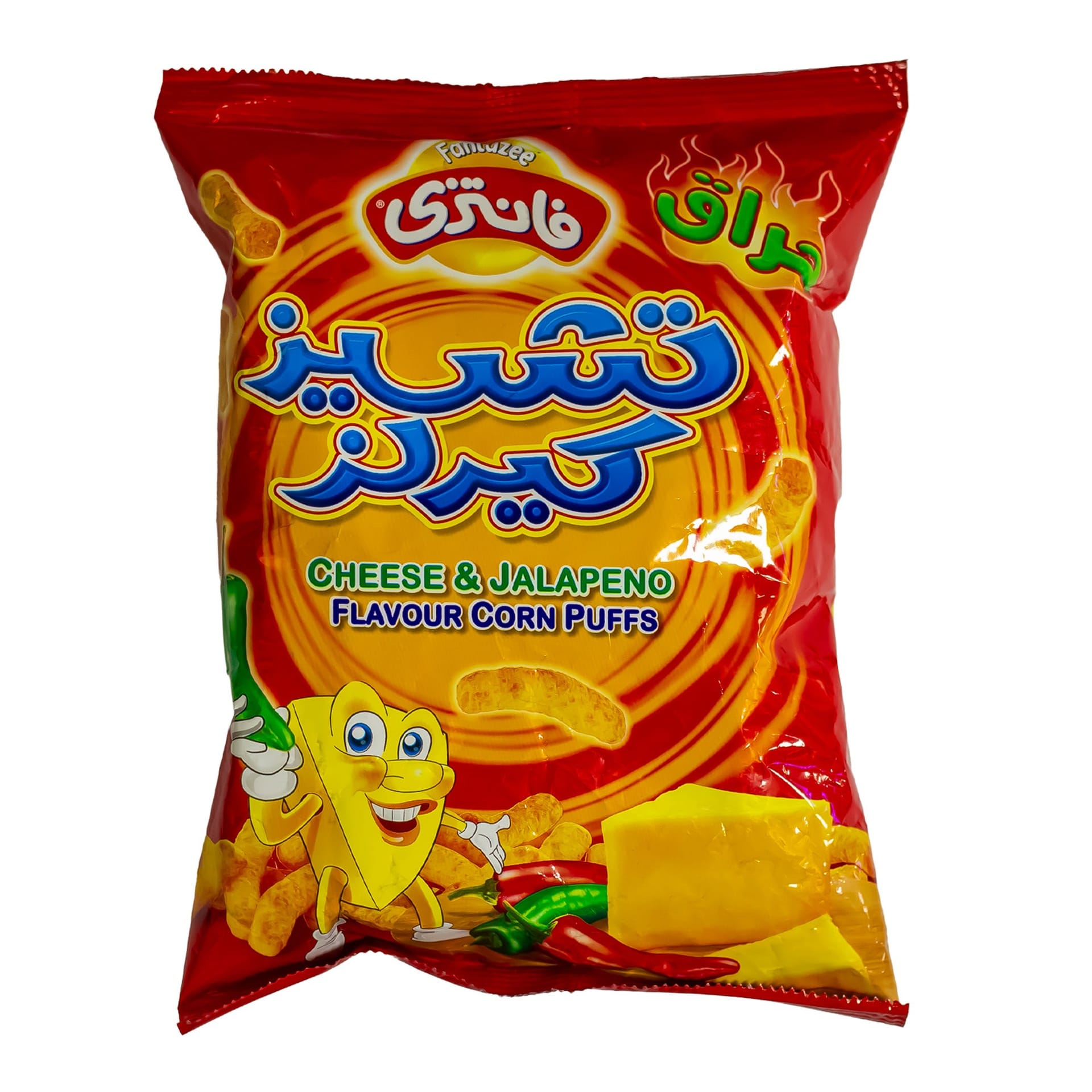 Fantazee Cheese & Jalapeno Flavour Corn Puffs 25 g