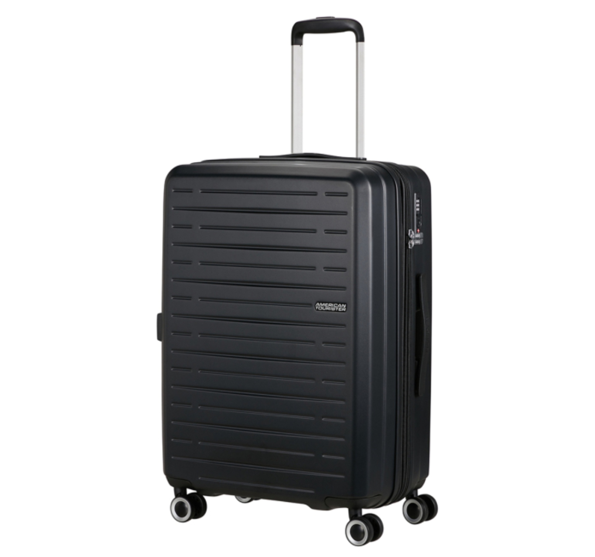 American Tourister Aerojoy 4 Wheel Hard Trolley, 66 cm, Black, MJ5X09902 hover image