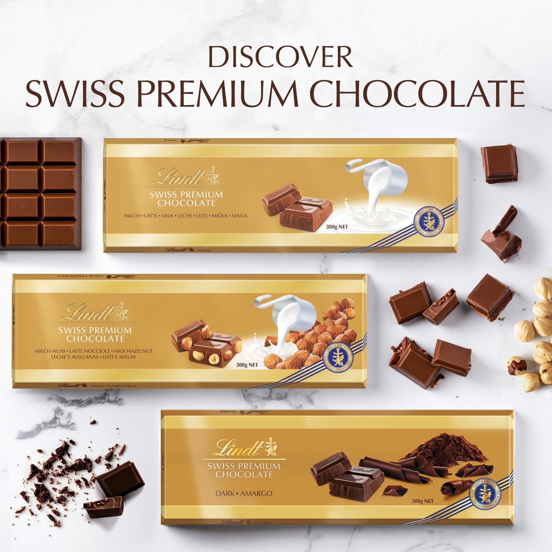 Lindt Swiss Premium Dark Chocolate 300 g