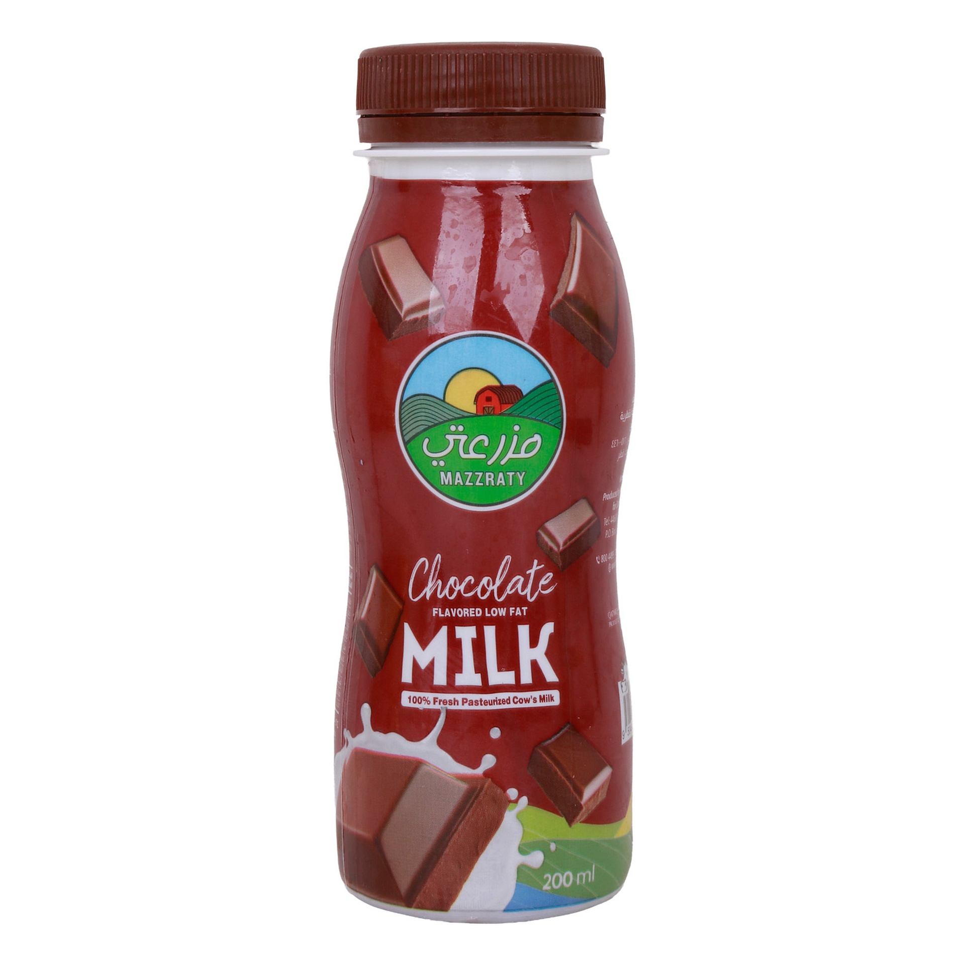 Mazzraty Chocolate Flavored Low Fat Milk 200 ml