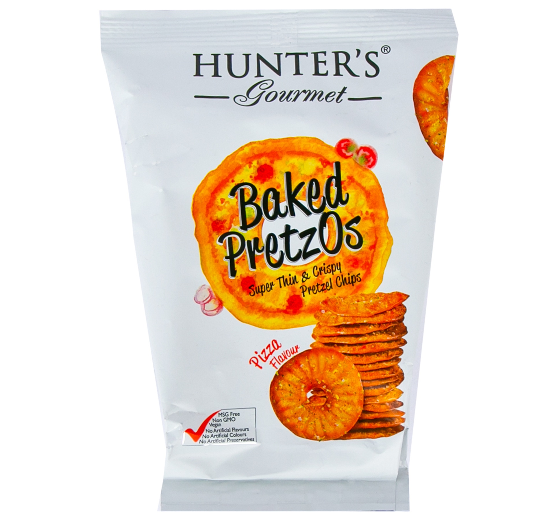 Hunter's Gourmet Pizza Flavor Baked Pretzos 70 g