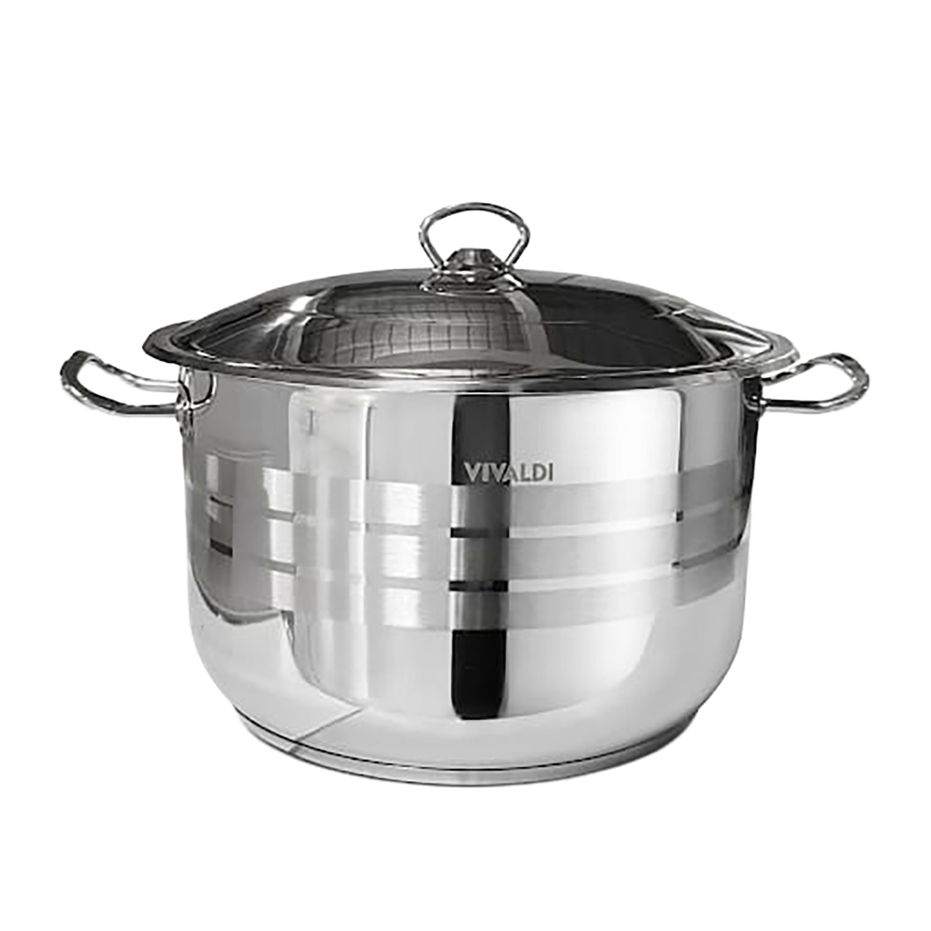 Vivaldi Aster Stainless Steel Deep Pot, 30 cm, G530 Vivaldi Aster Stainless Steel Deep Pot, 30 cm, G530